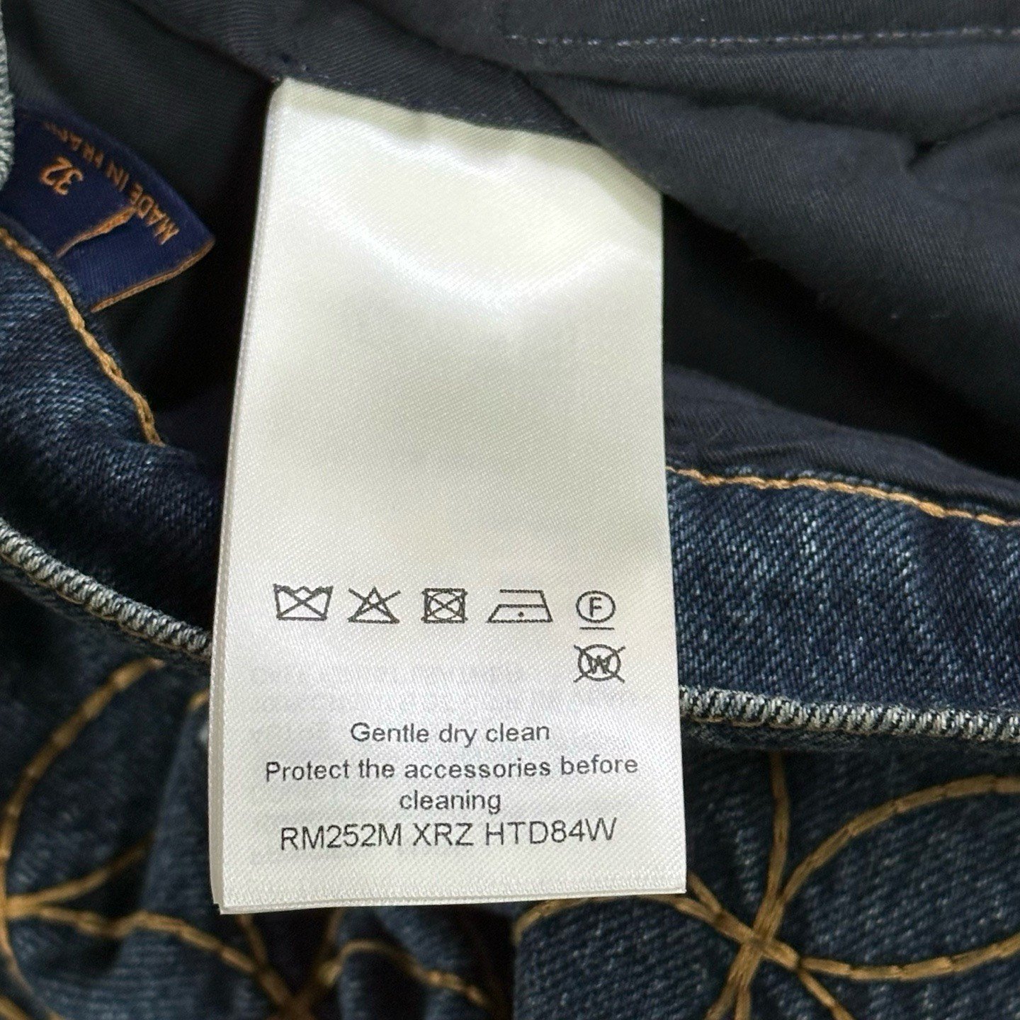 Louis Vuitton Nigo Quilted Cargo Denim Shorts — label