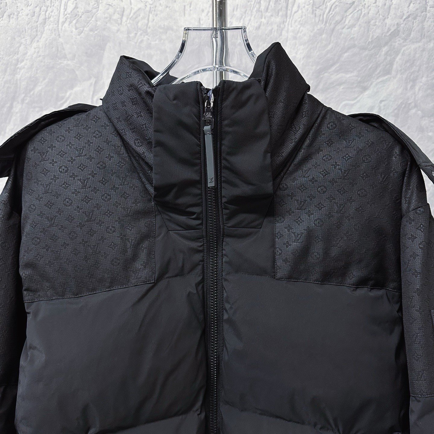 Louis Vuitton SS24 Hooded Padded Coat — front