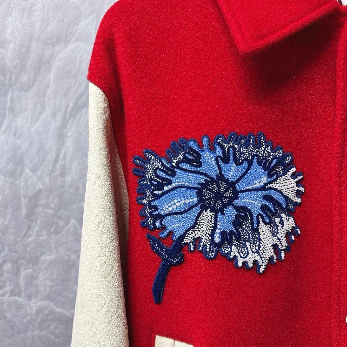 Louis Vuitton Kusama Psychedelic Flower Varsity Jacket — detail