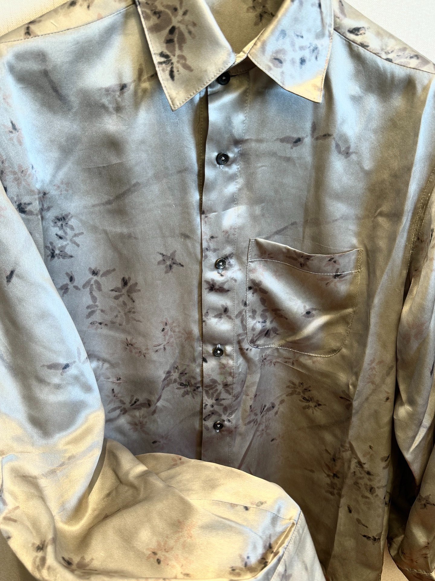 Chiahung Su 25AW Silk Shirt — detail
