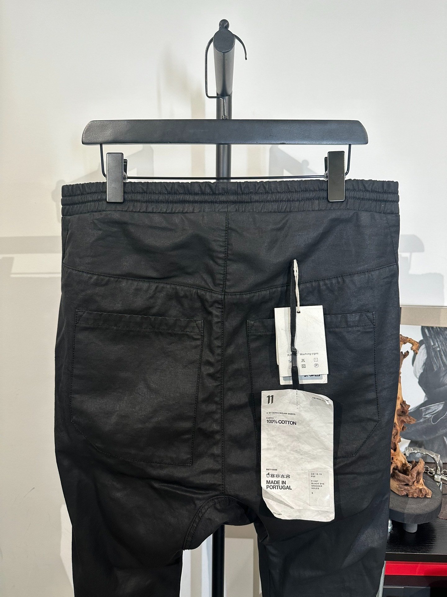 Boris Bidjan Saberi 11by BBS Wax-Coated Pants — detail