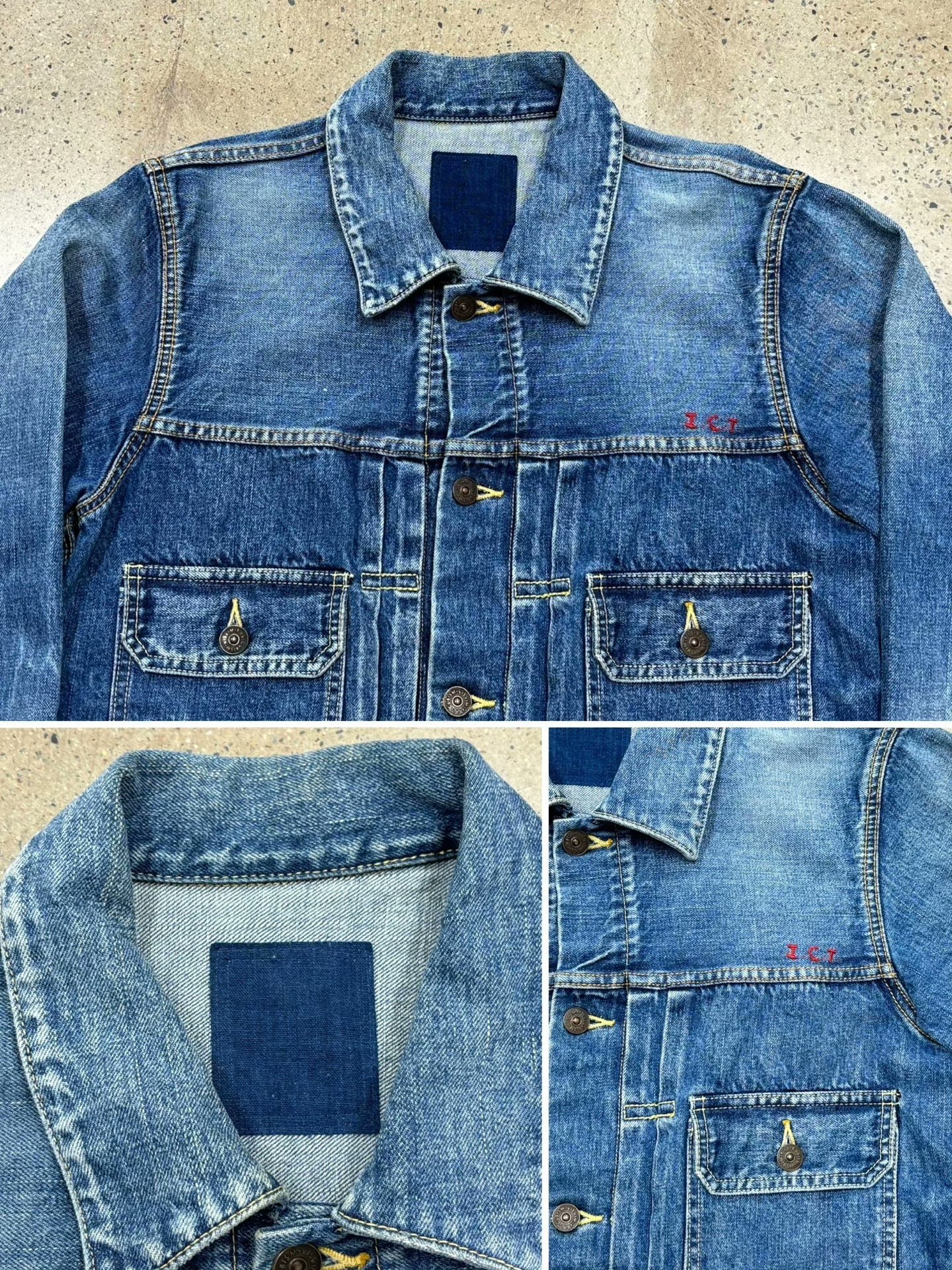 Visvim ICT 101 Dry1 Denim Jacket — label
