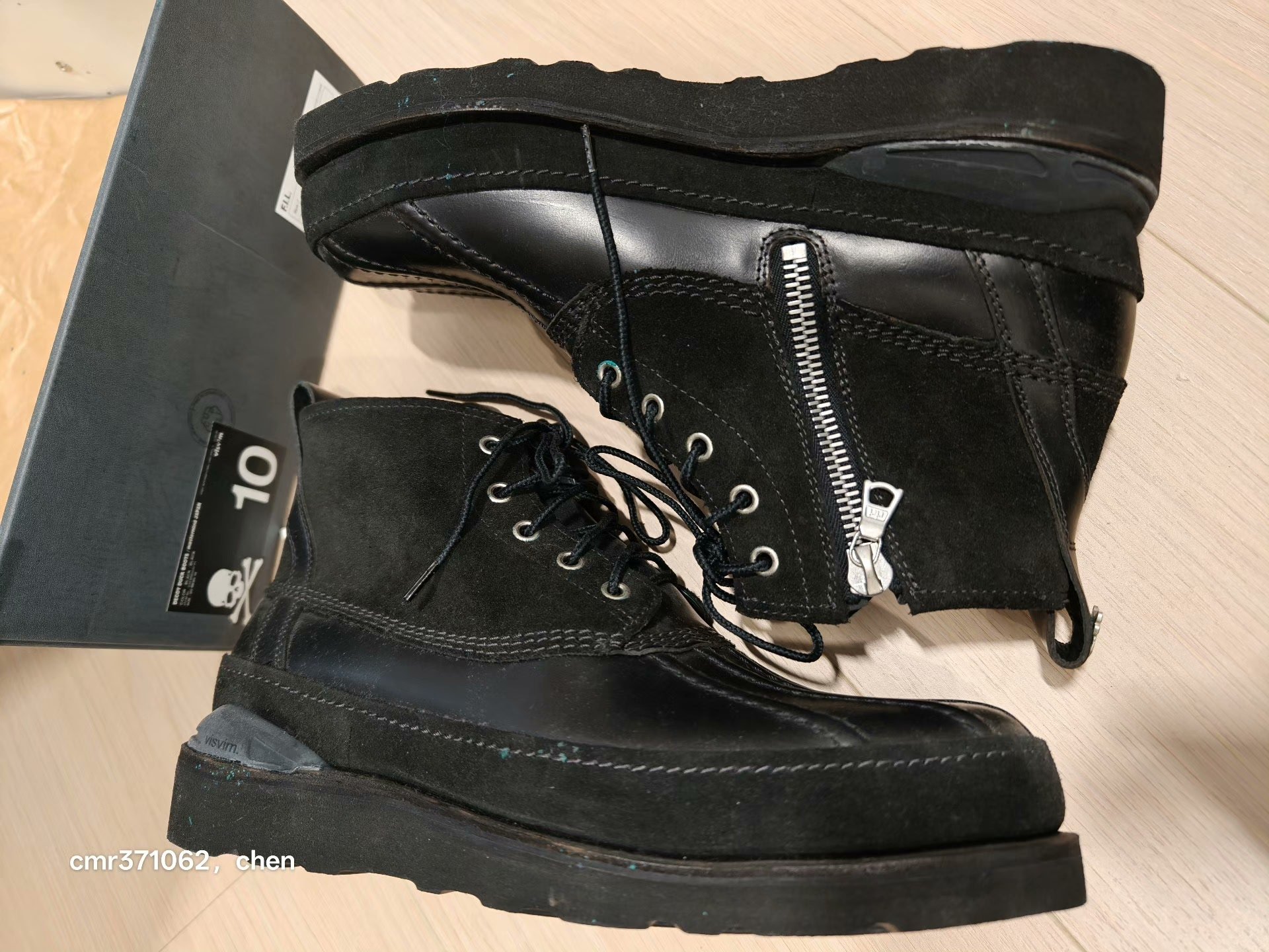 Visvim x Mastermind Japan Decoy Duck Boots — detail