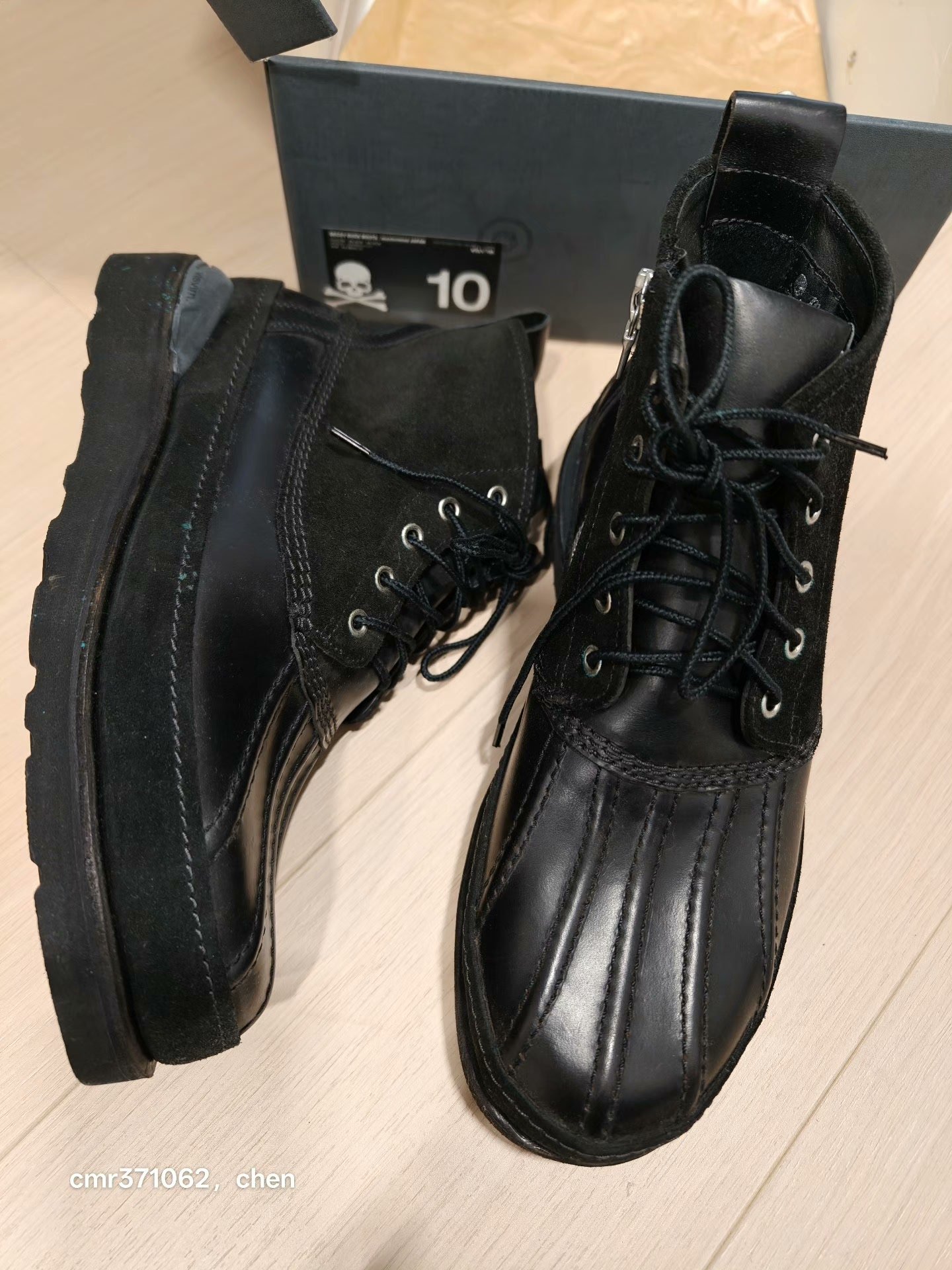 Visvim x Mastermind Japan Decoy Duck Boots — front