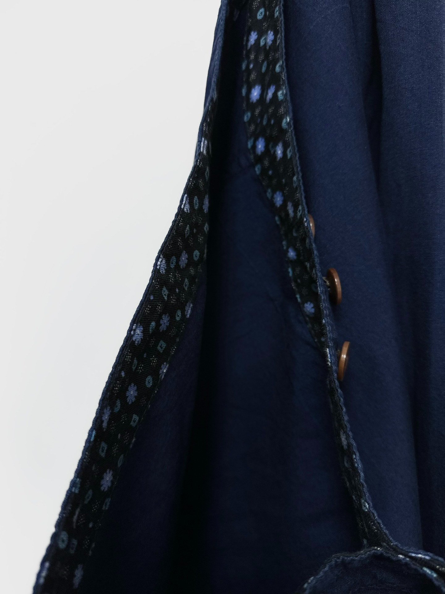 Chez Vidalenc Indigo Linen Wide-Leg Pants — back