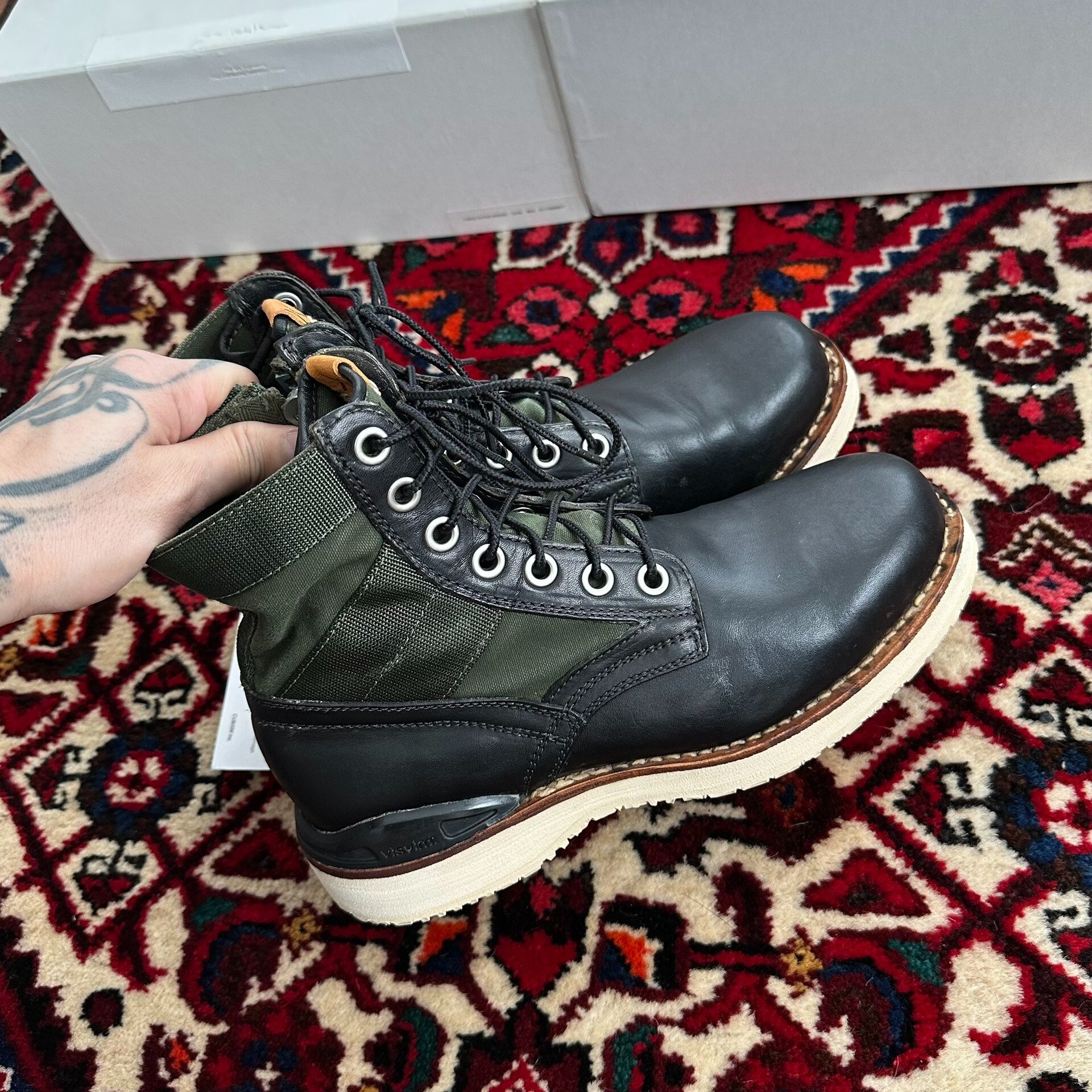 visvim 17ss 7-hole boots — detail