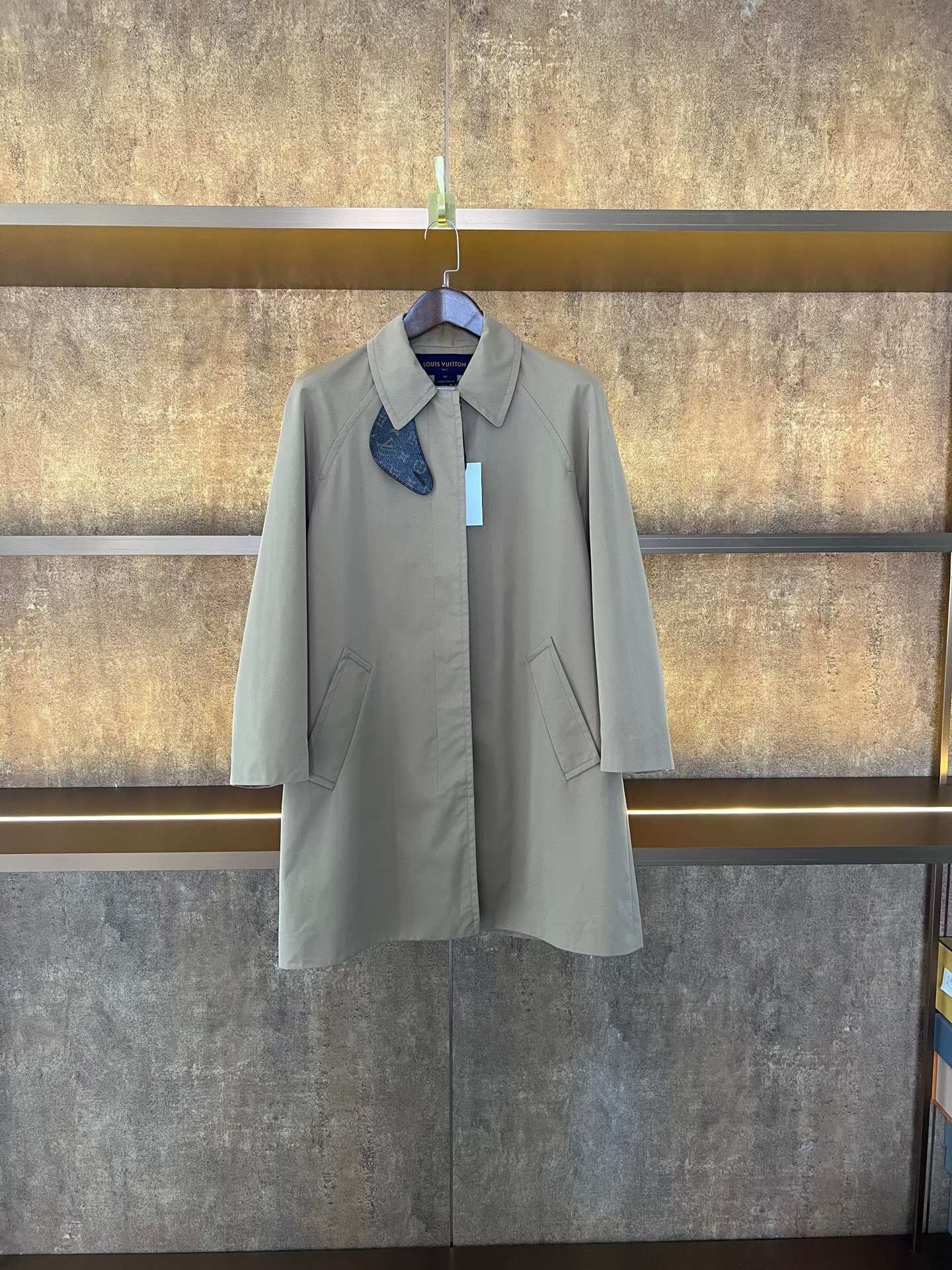 Louis Vuitton Khaki Trench Coat