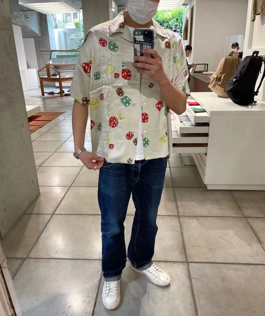 VISVIM WALLIS SHIRT S/S DICE 21SS — label