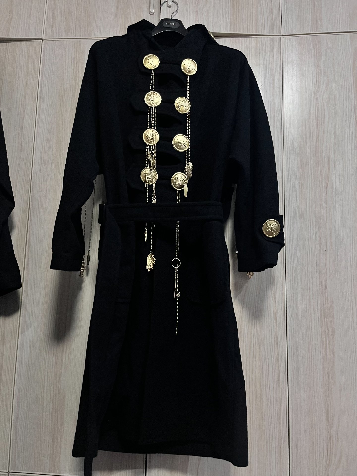 Yohji Yamamoto 19AW Black Gold Button Coat