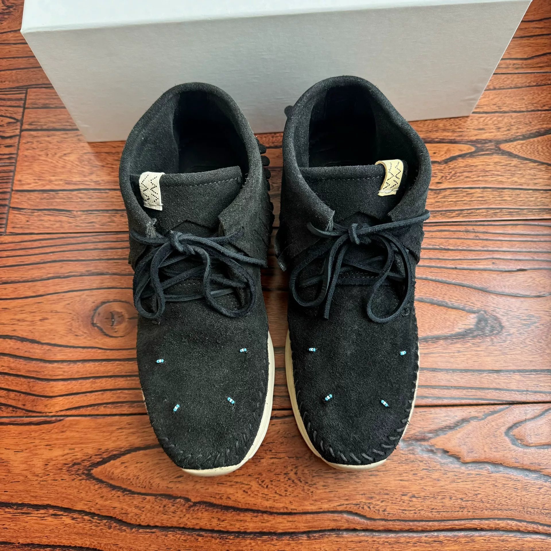 Visvim 18aw Maliseet Shaman Mid Fringe Shoes — front