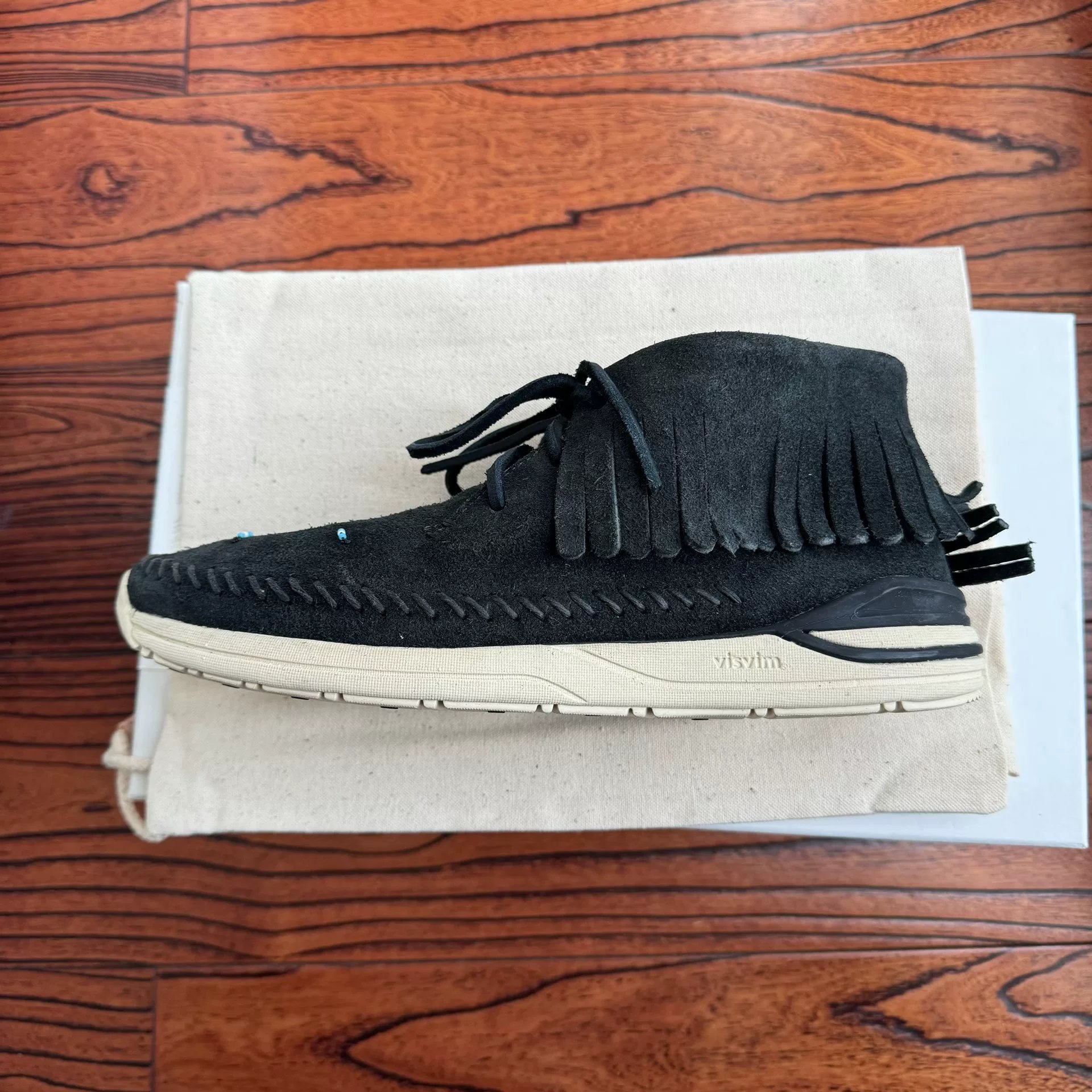 Visvim 18aw Maliseet Shaman Mid Fringe Shoes — back