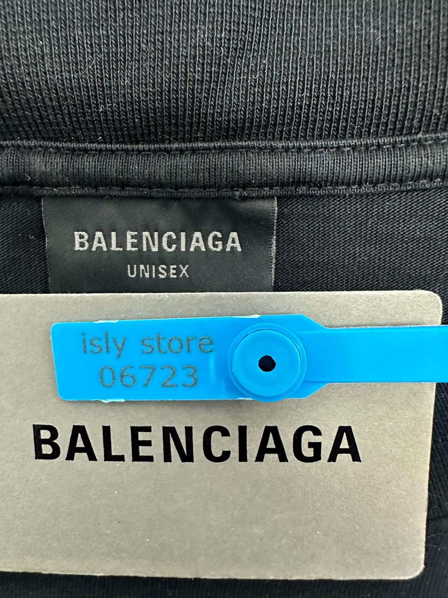 Balenciaga Abstract Letter Print Short-Sleeve T-Shirt — back
