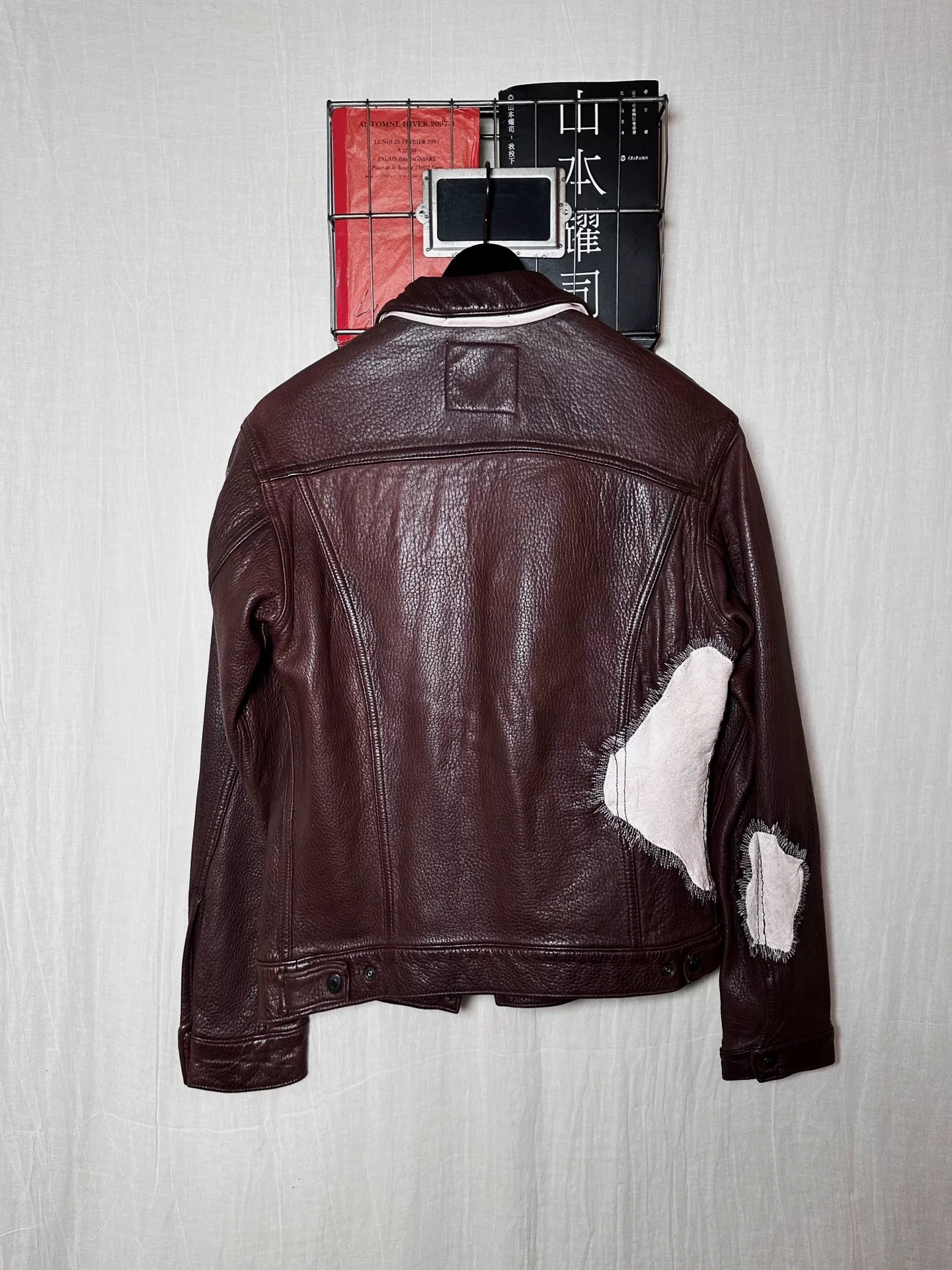 Yohji Yamamoto 05AW Leather Jacket — detail