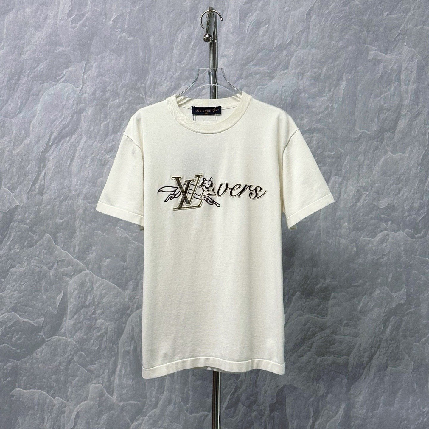Louis Vuitton Fox Letter Embroidery Short Sleeve
