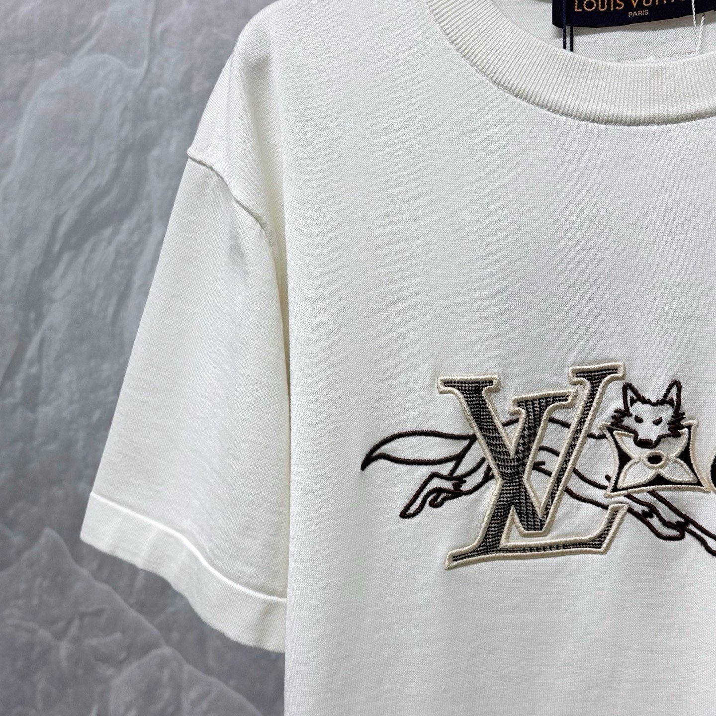 Louis Vuitton Fox Letter Embroidery Short Sleeve — detail