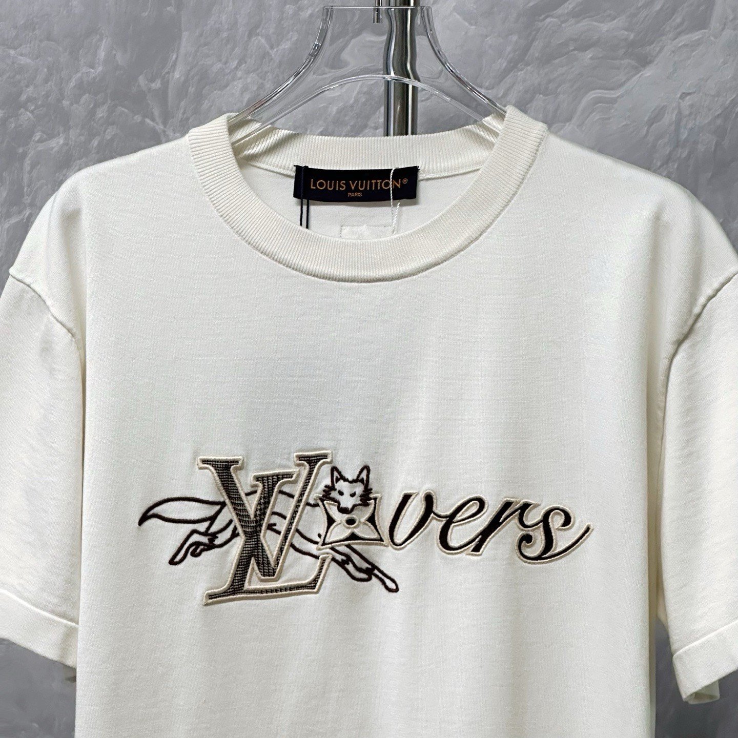 Louis Vuitton Fox Letter Embroidery Short Sleeve — front