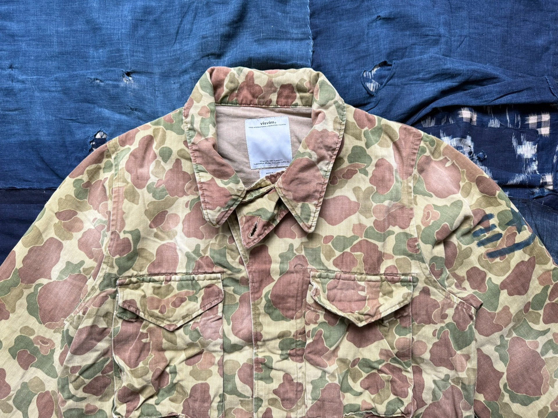 VISVIM 15SS ACHSE Camo Jacket — detail