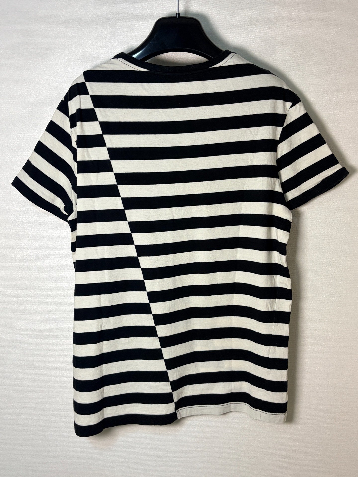 Saint Laurent SLP 14FW Diagonal Striped Tee — front