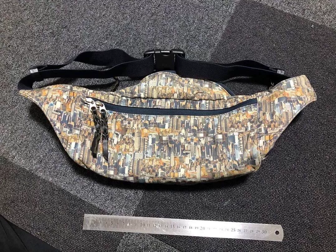Porter Waist/Chest Bag Architectural Pattern — detail