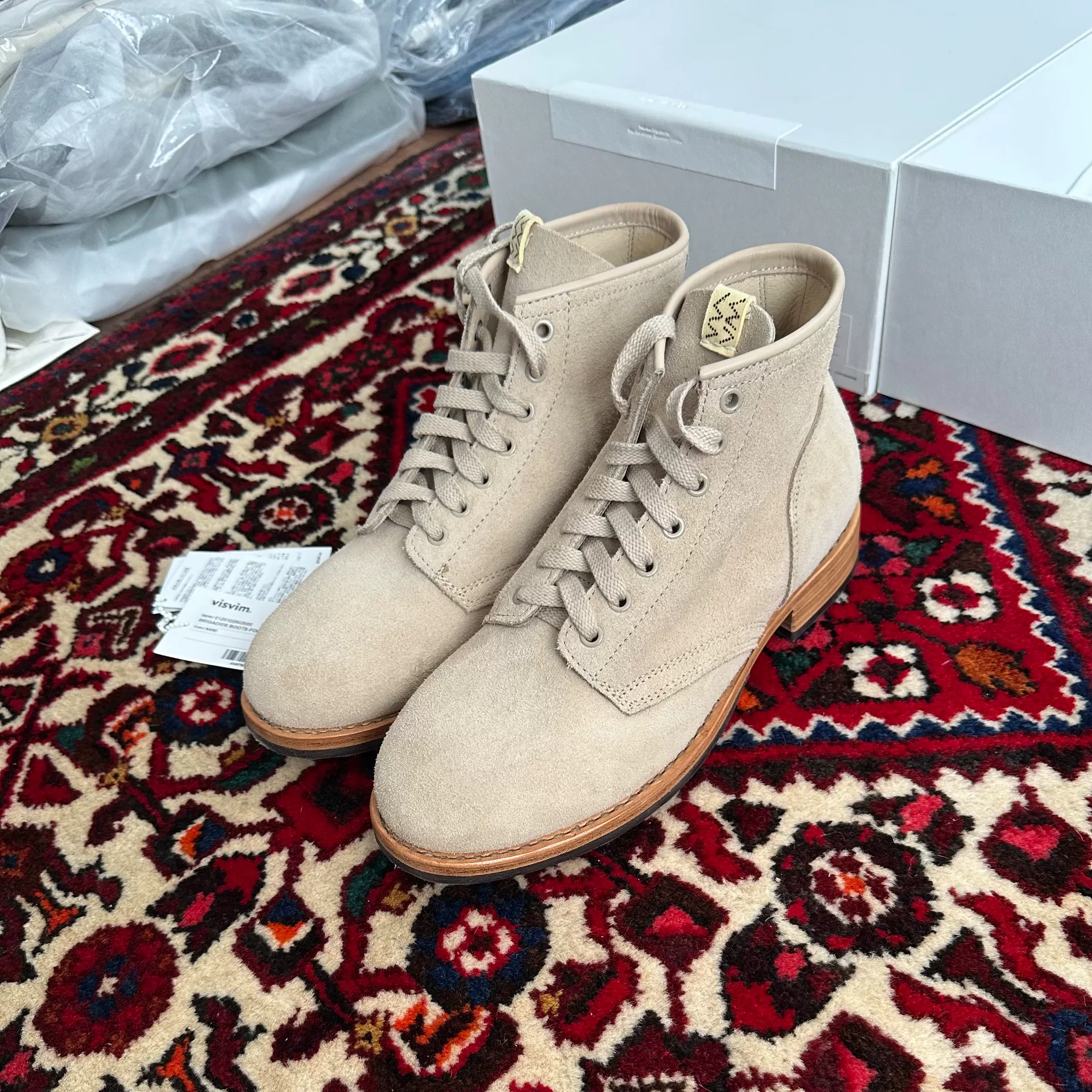 visvim 25ss Brigadier Suede Boots — front