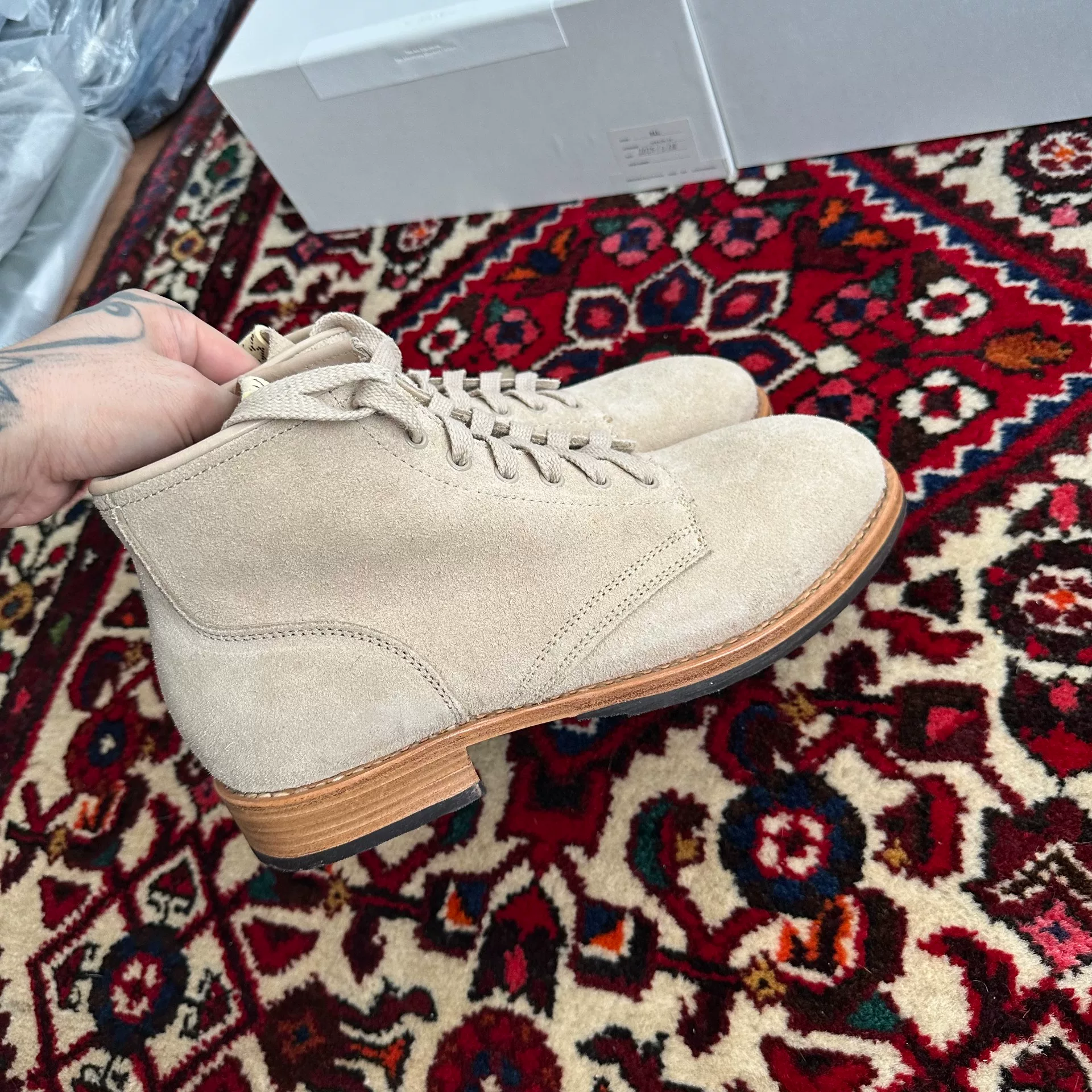 visvim 25ss Brigadier Suede Boots — back