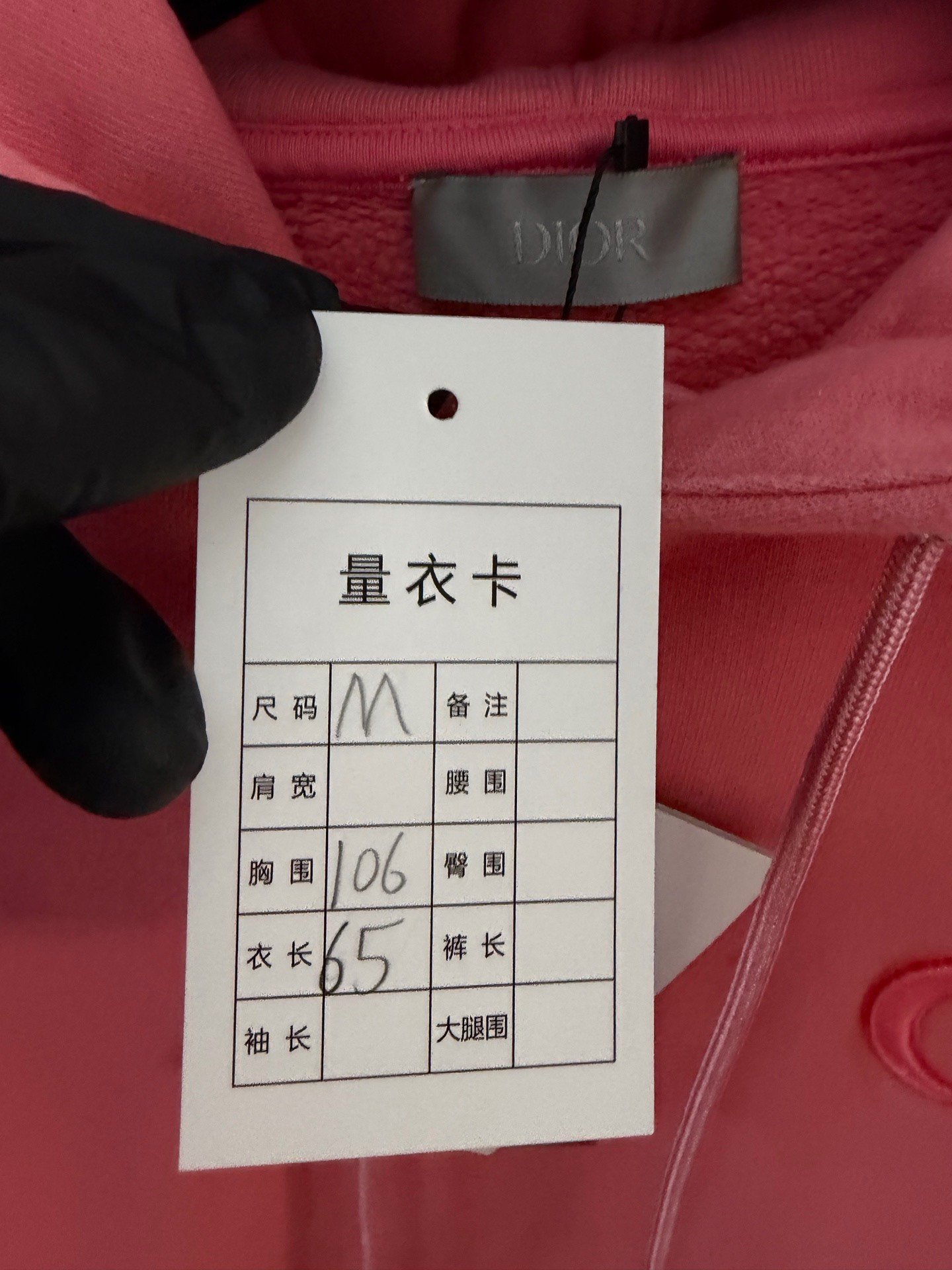 Dior CD Embroidered Logo Hoodie — detail