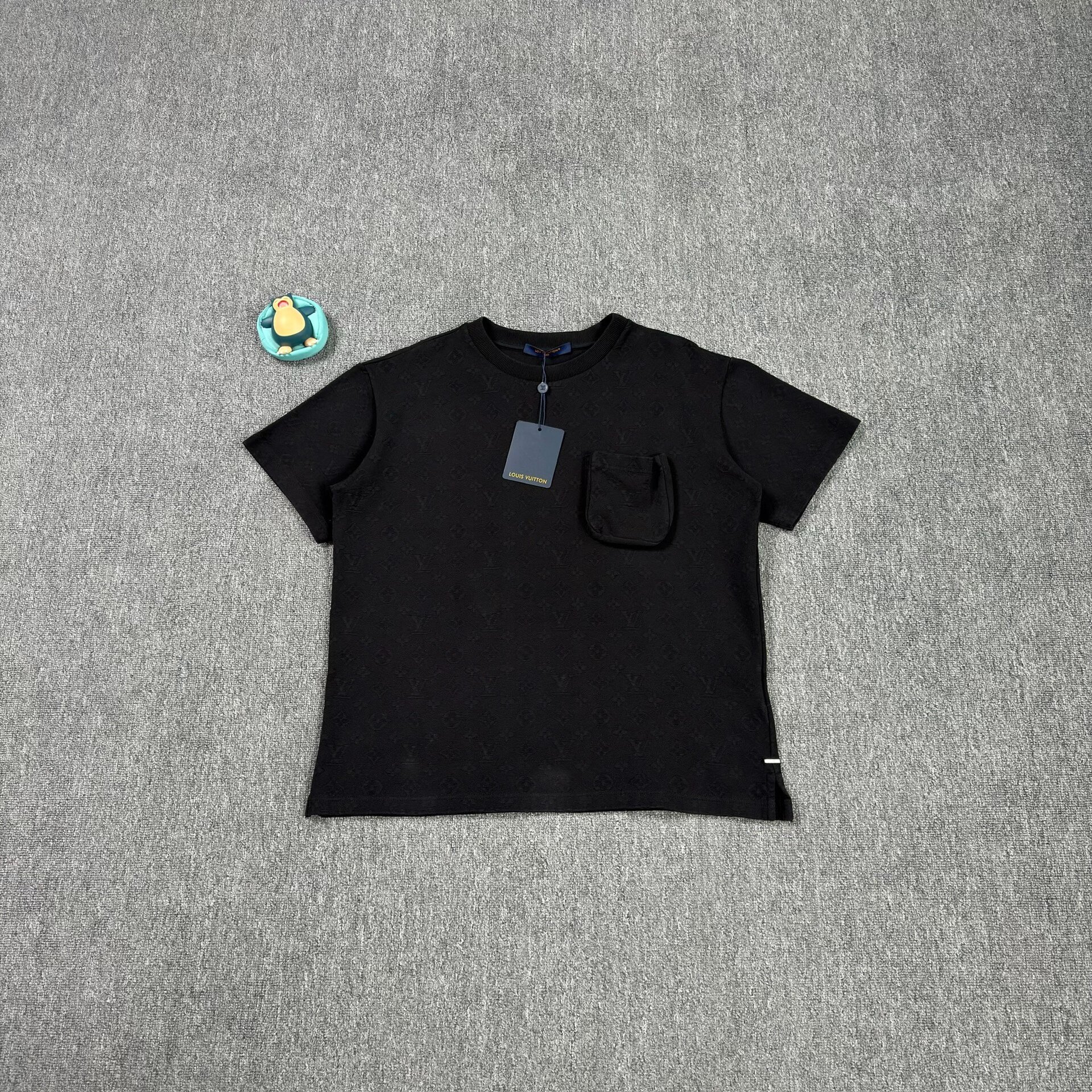 Louis Vuitton Black Embossed Pocket T-Shirt