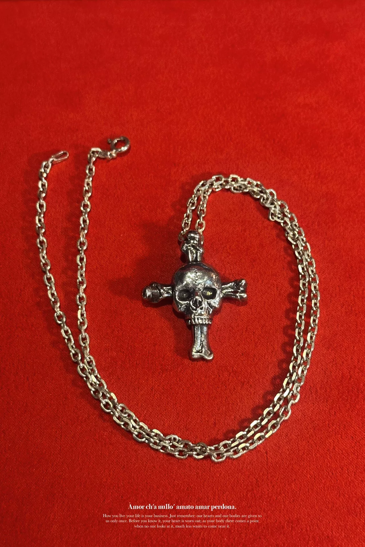 Yohji Yamamoto Gothic Silver Skull Pendant