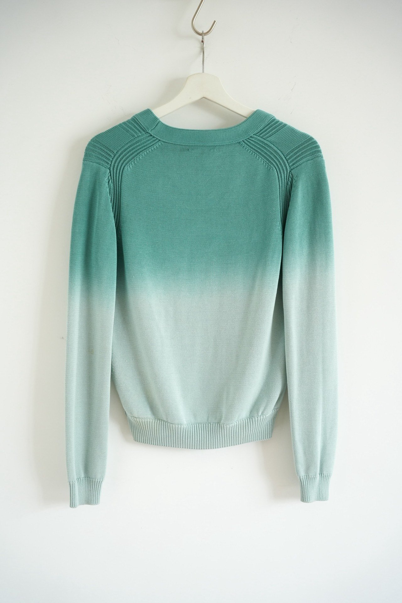 Burberry Cropped Gradient Silk Sweater — front