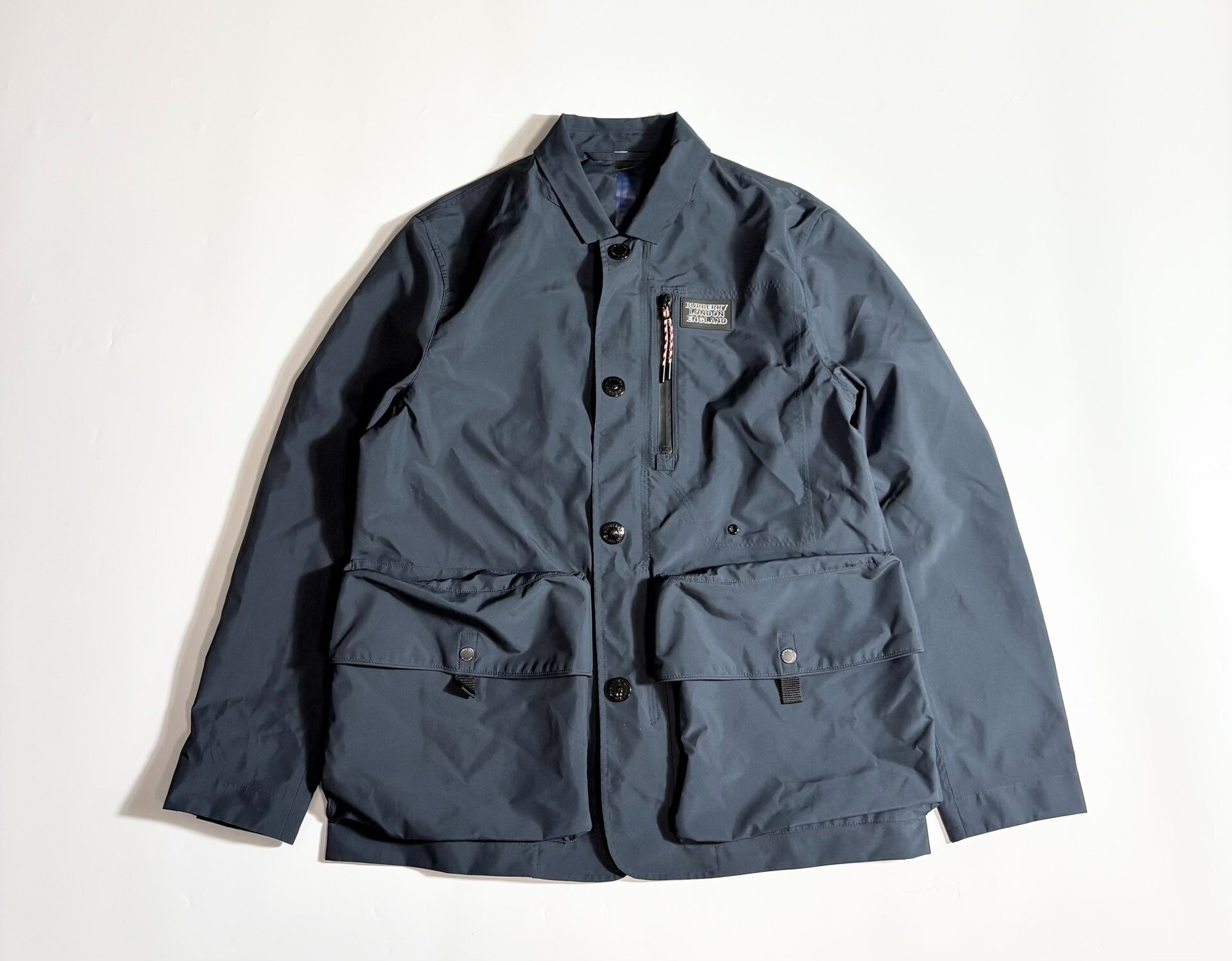 Burberry Utility-Style Dark Blue Jacket