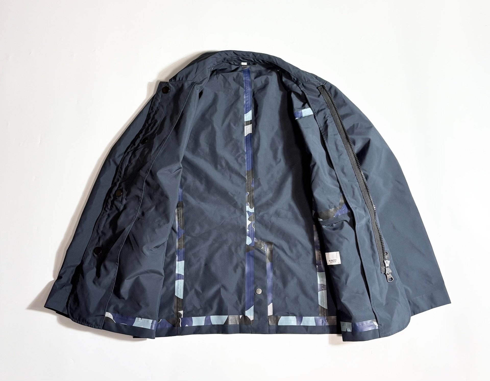 Burberry Utility-Style Dark Blue Jacket — front