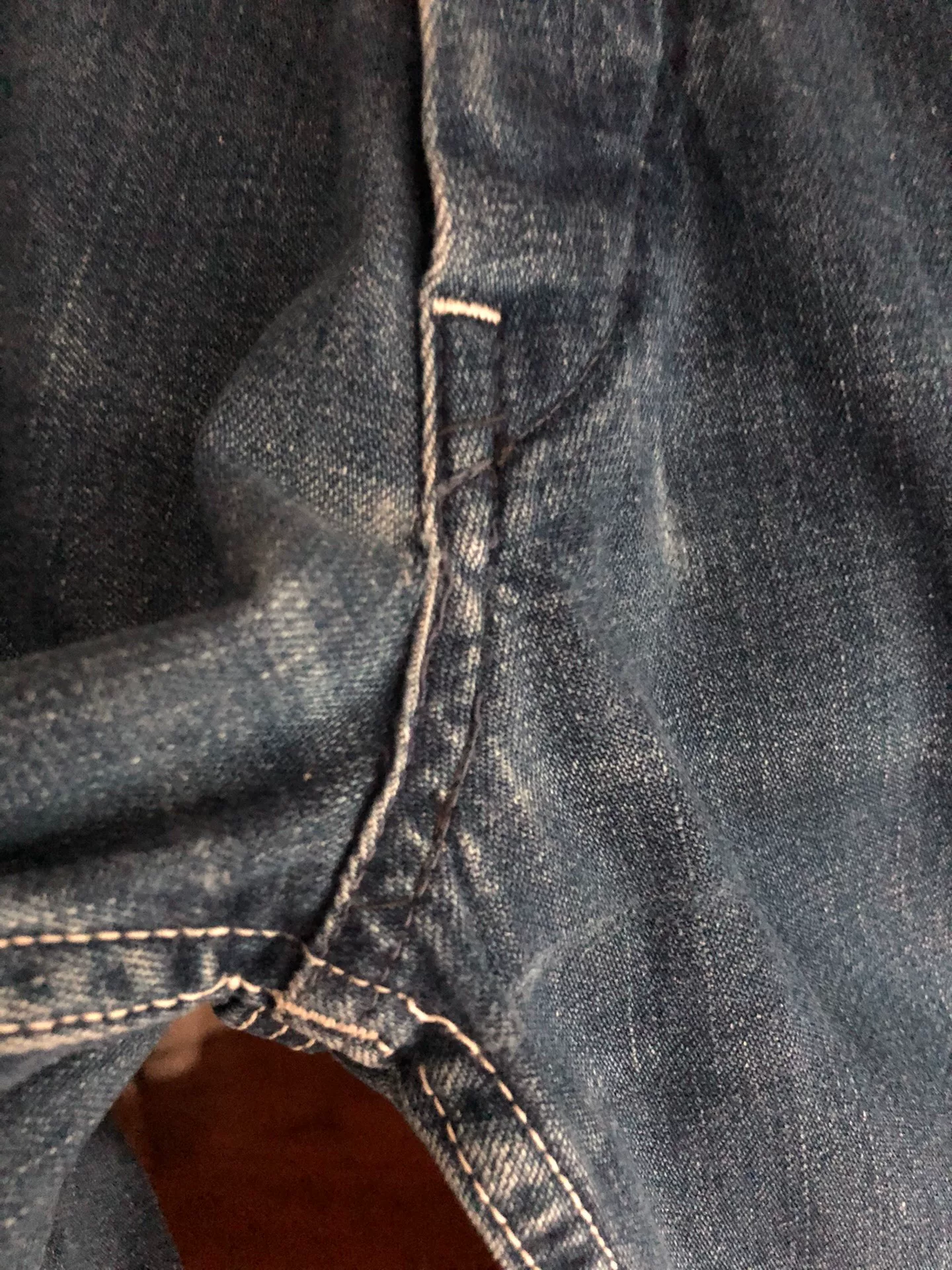 At Last Co Washed Straight Wide-Leg Jeans — detail