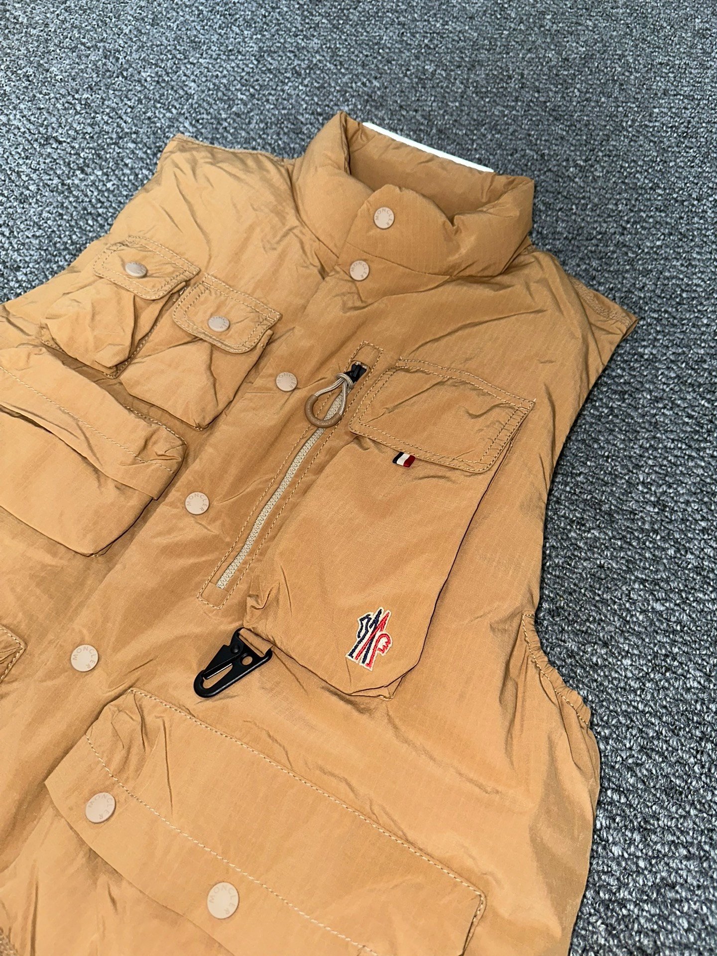 Moncler Down Multi-Pocket Vest — back