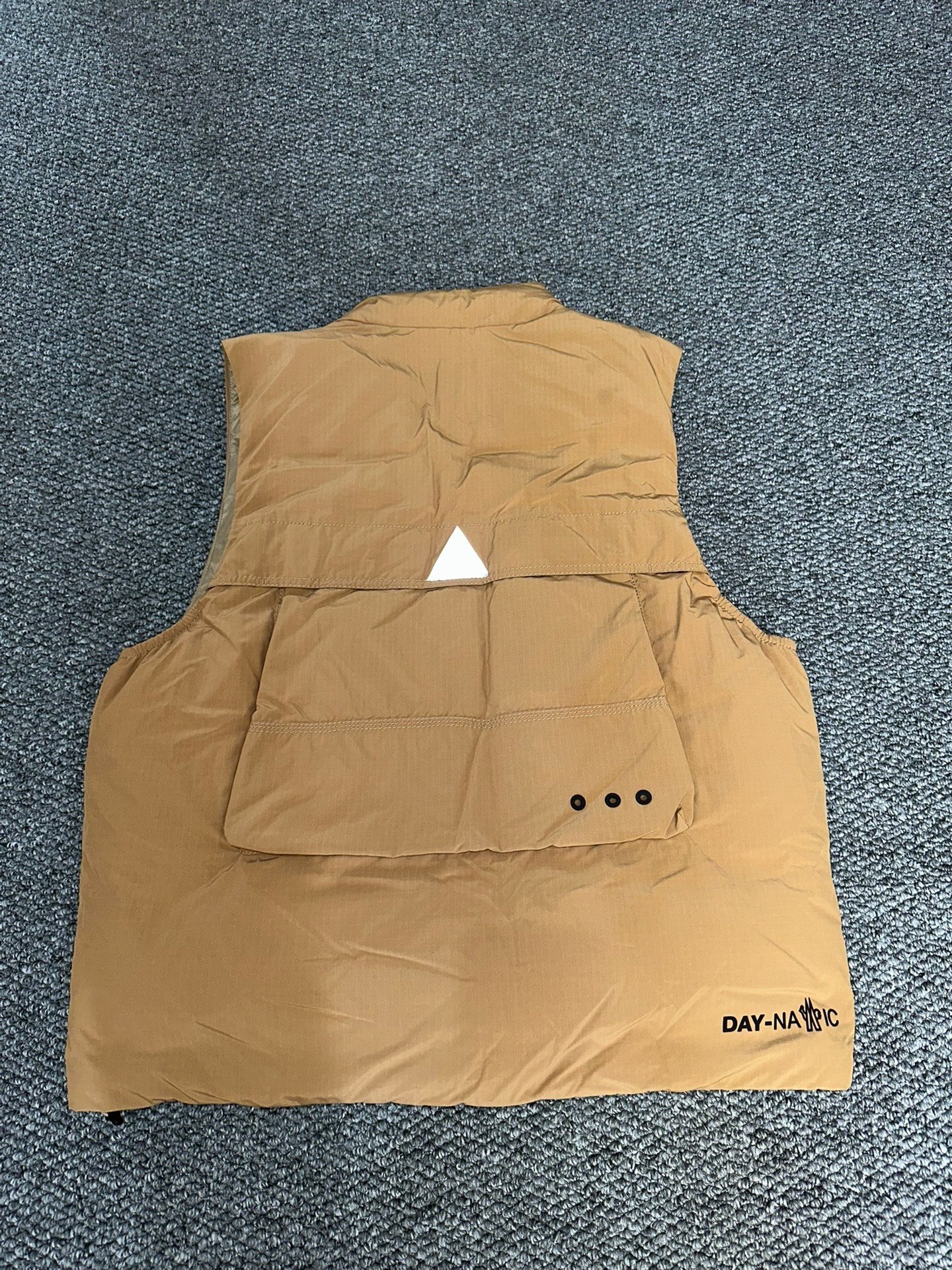 Moncler Down Multi-Pocket Vest — label