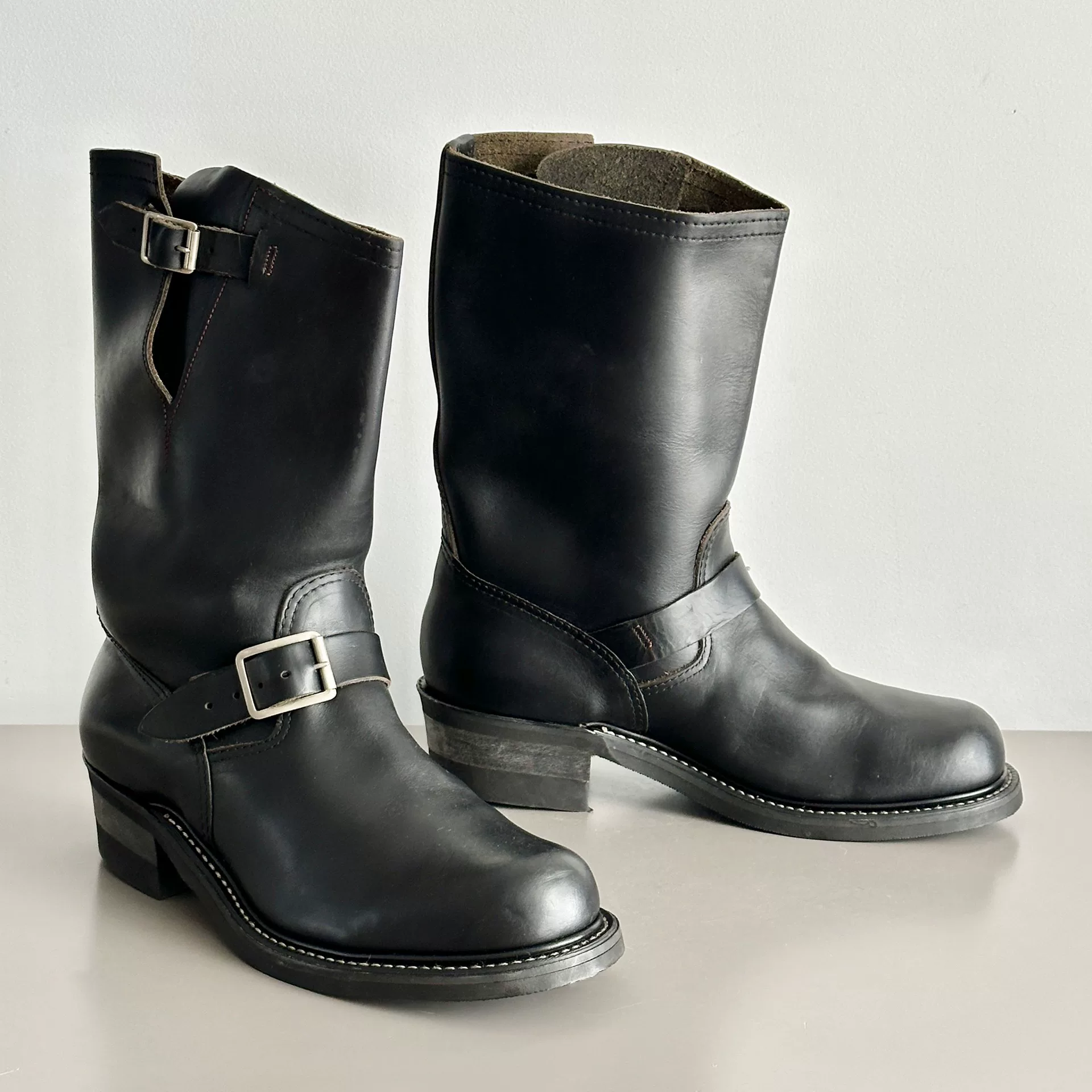 70-80s Vintage Engineer Boots — detail