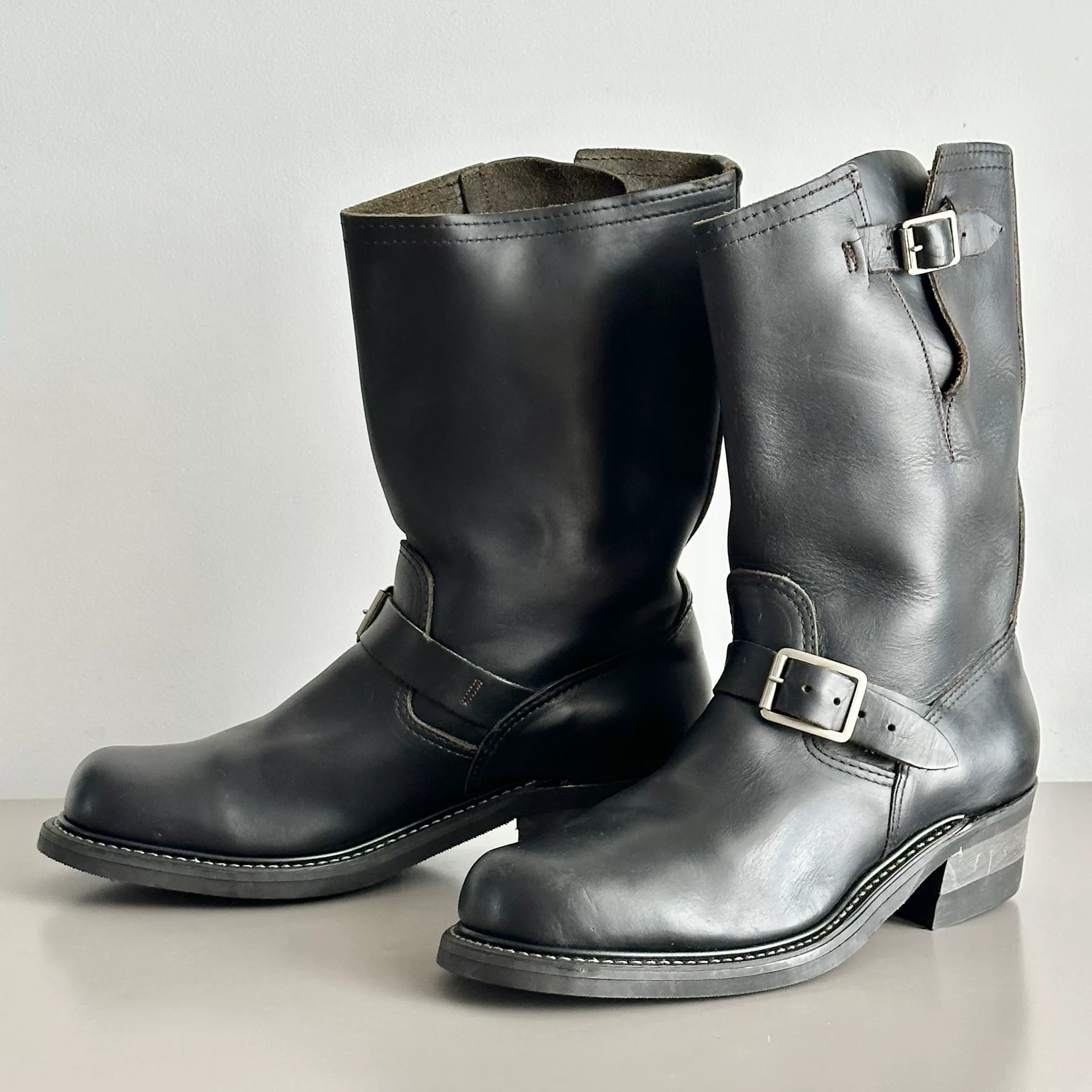 70-80s Vintage Engineer Boots — back