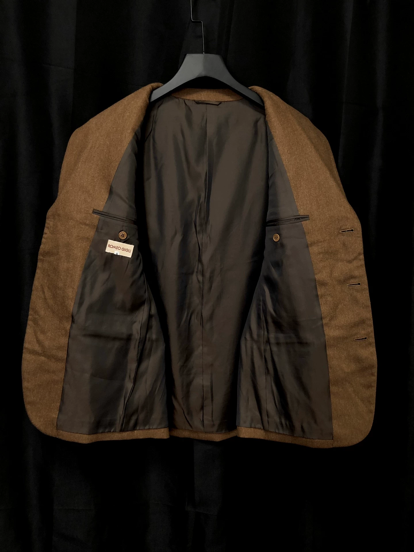 Romeo Gigli 1990s Wool Suit — label