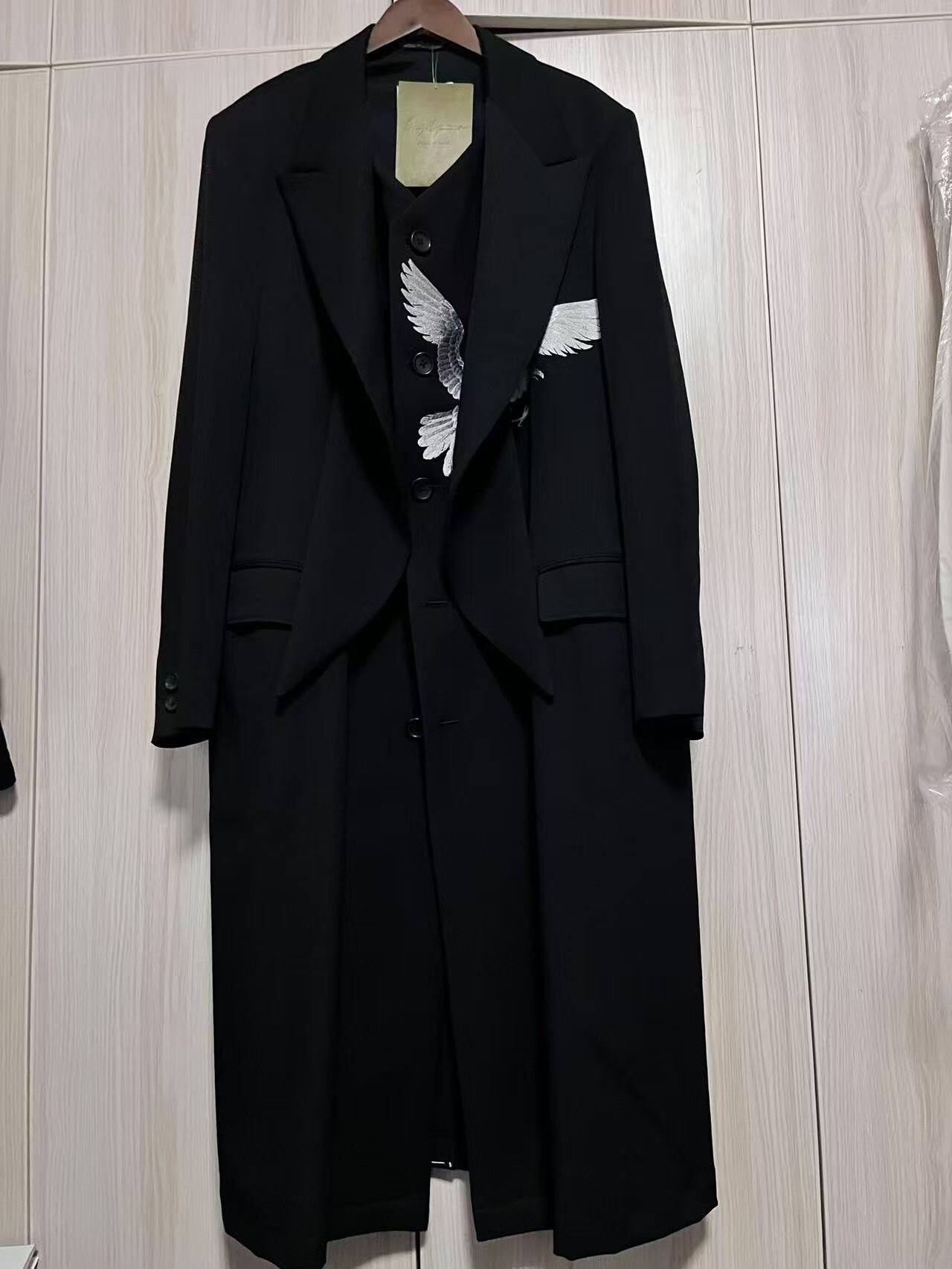 Yohji Yamamoto Long Bird Embroidery Coat