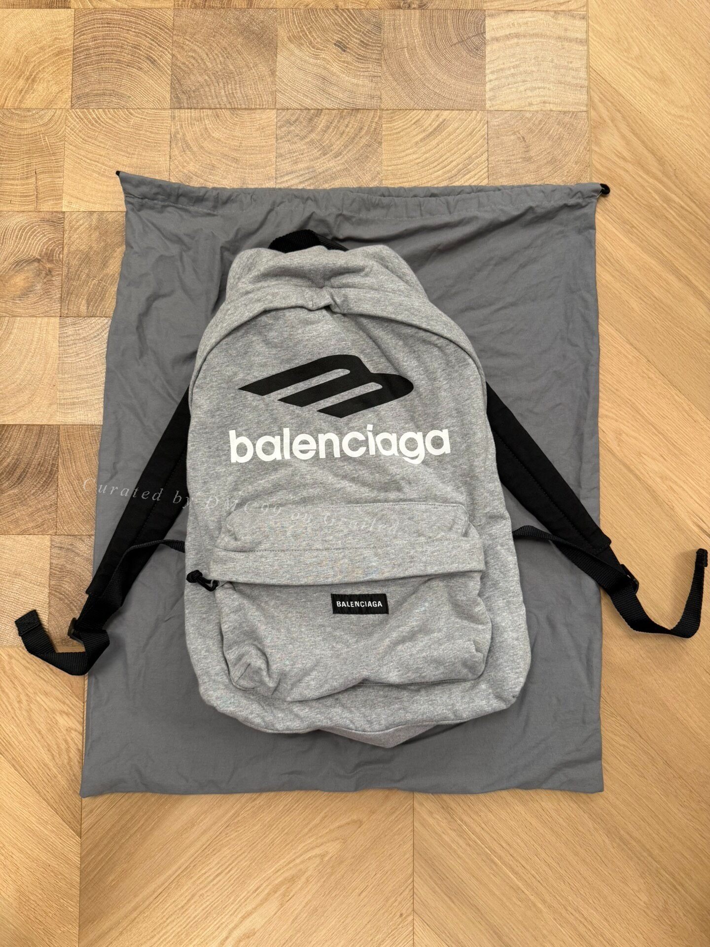 Balenciaga Explorer3B Gray Cotton Backpack