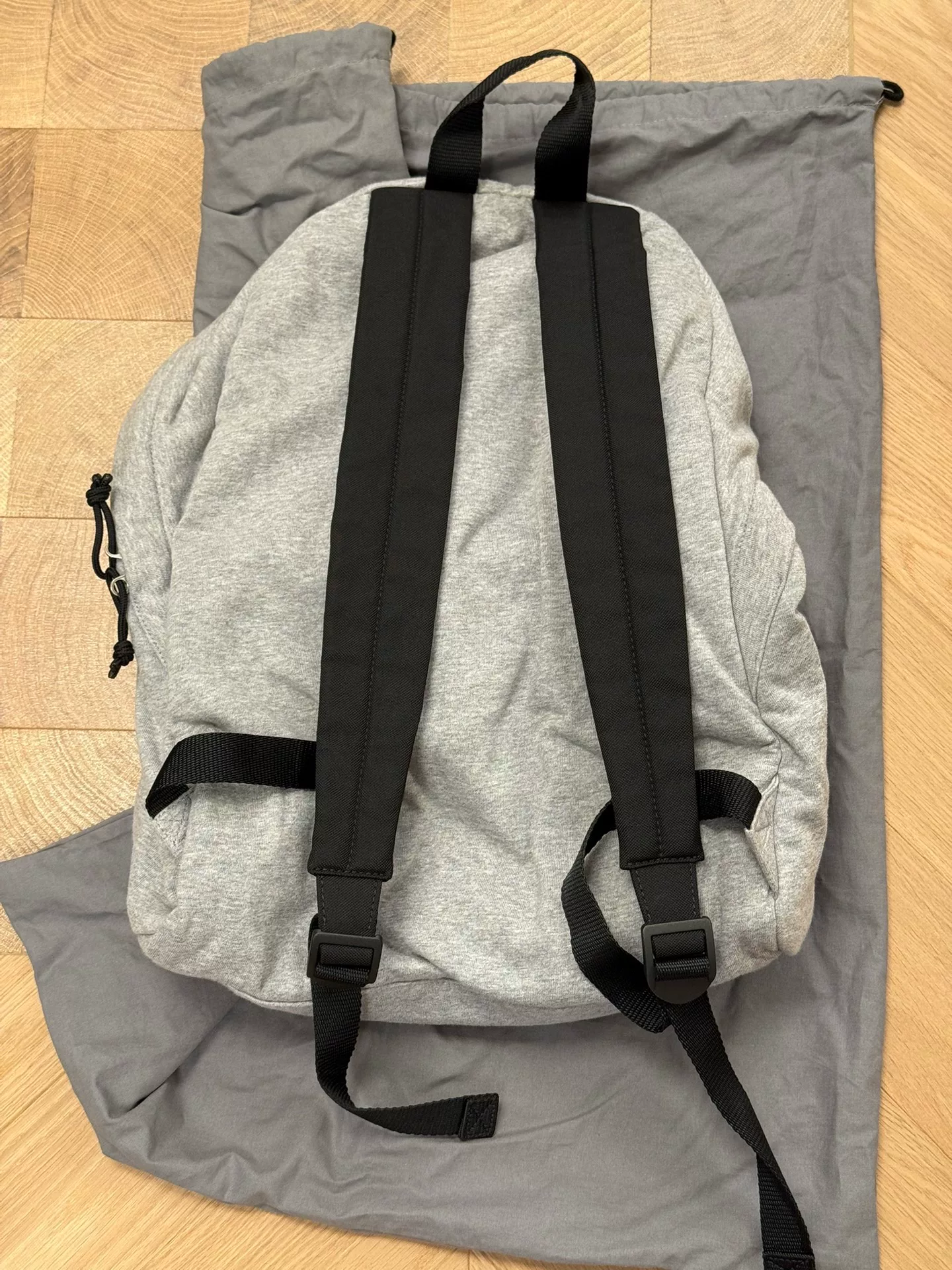 Balenciaga Explorer3B Gray Cotton Backpack — label