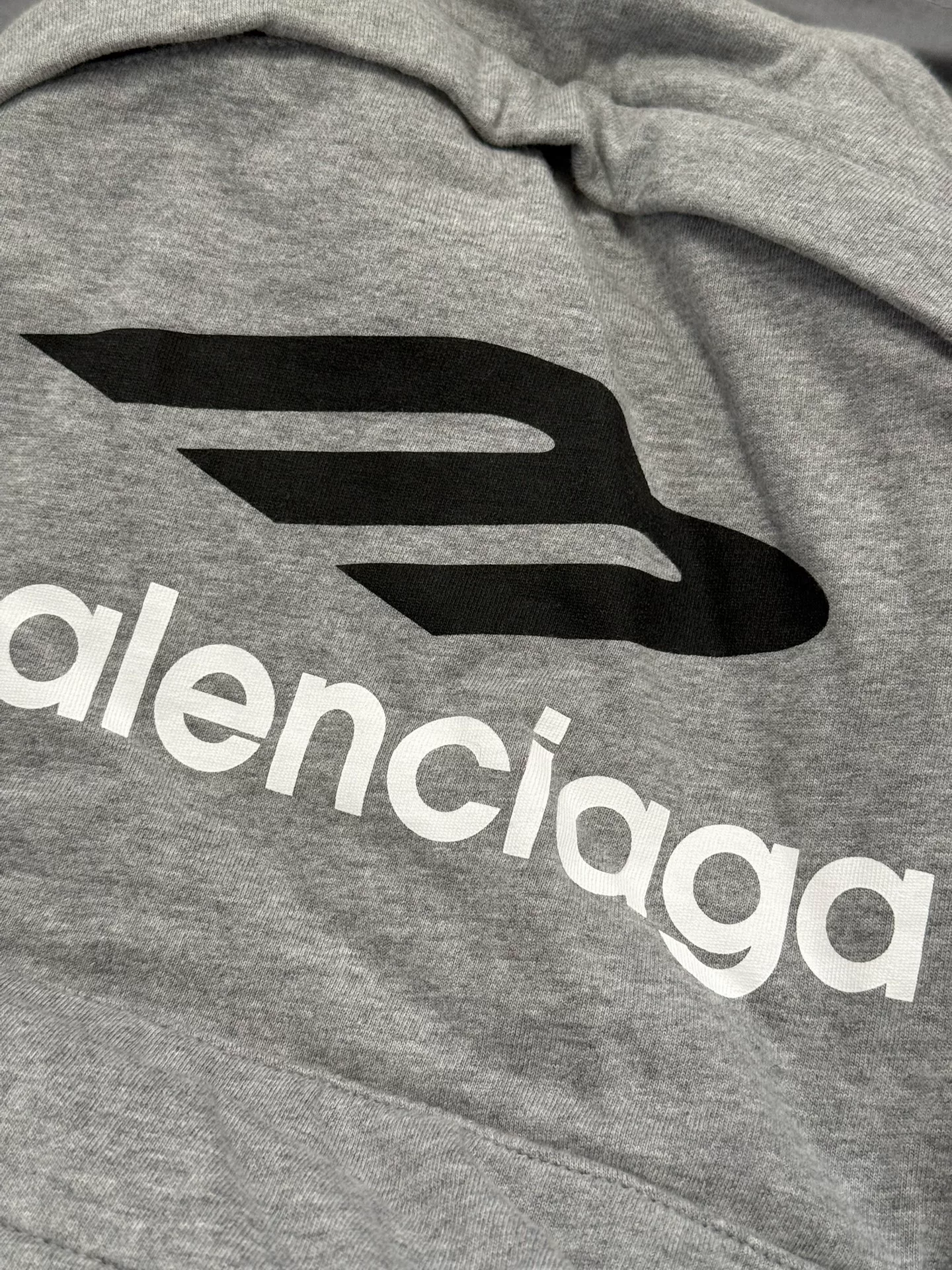 Balenciaga Explorer3B Gray Cotton Backpack — back