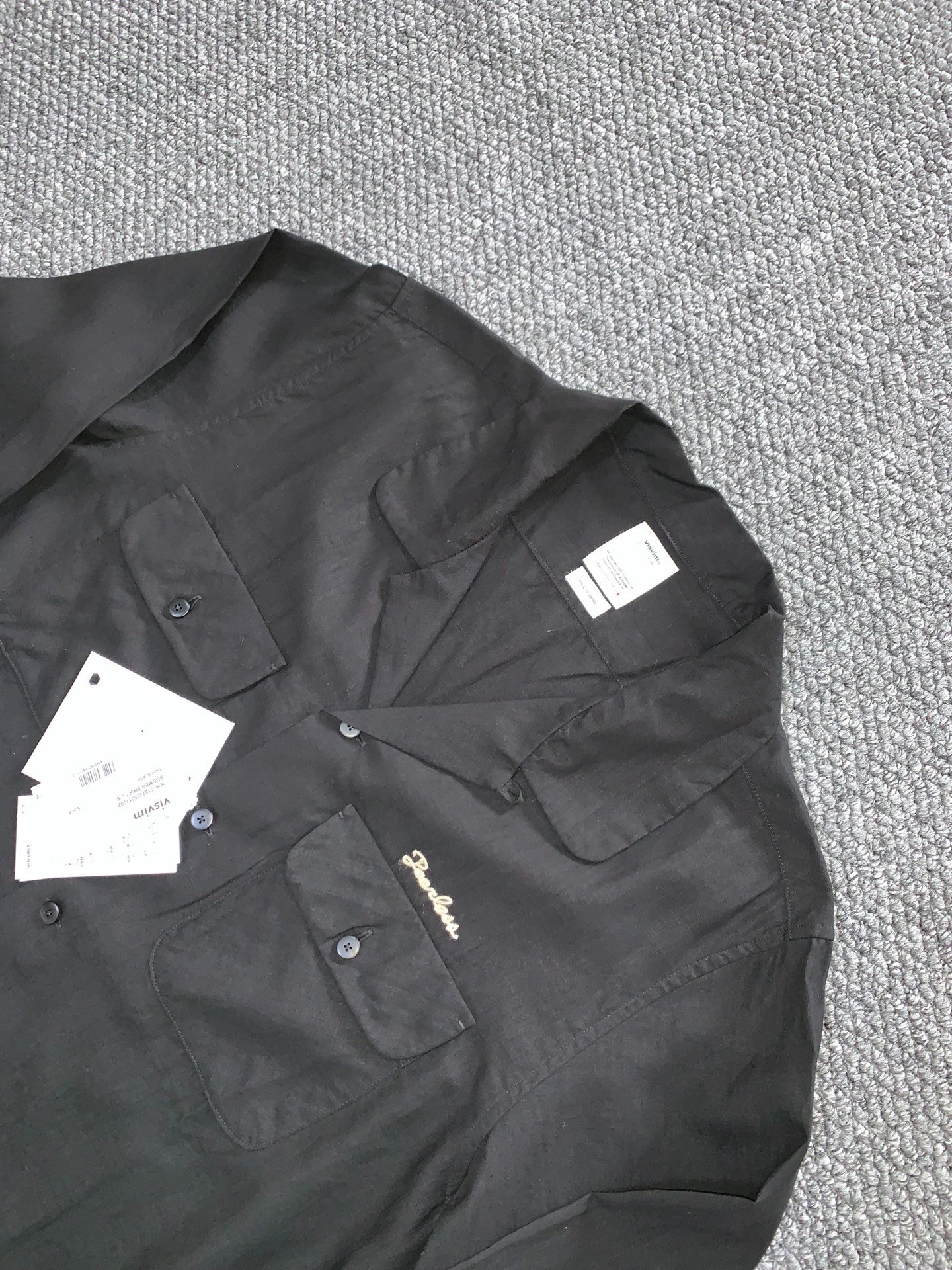 visvim Linen Shirt Peerless Embroidery — front