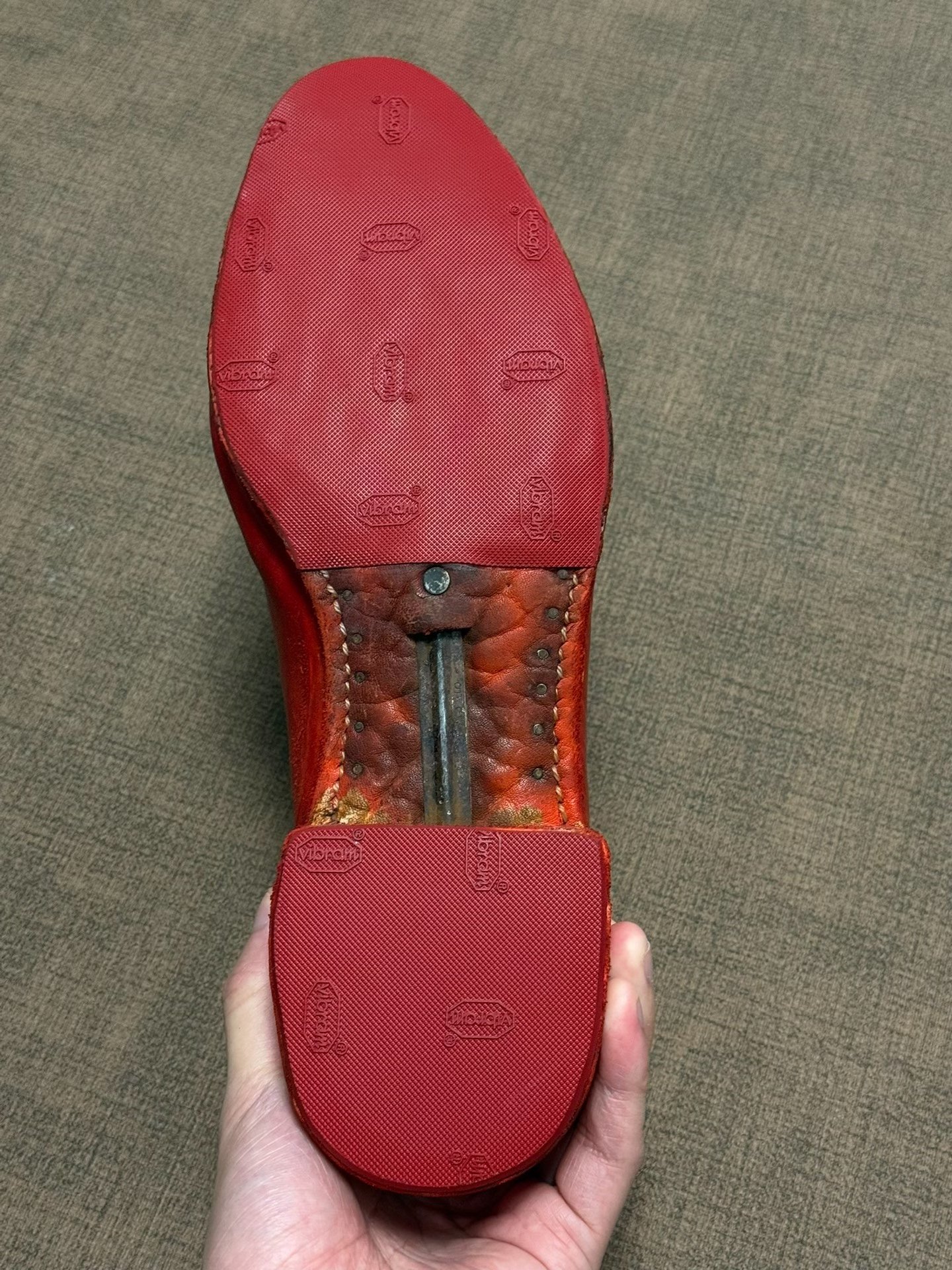 Carol Christian Poell 2680t Red Leather Shoes — label