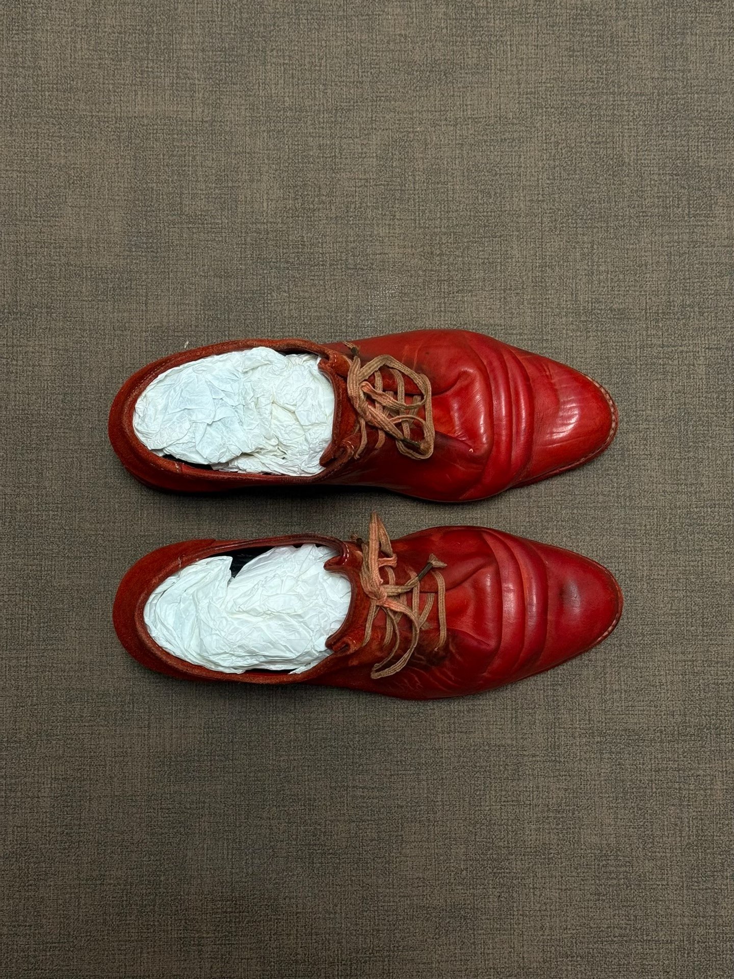 Carol Christian Poell 2680t Red Leather Shoes — detail