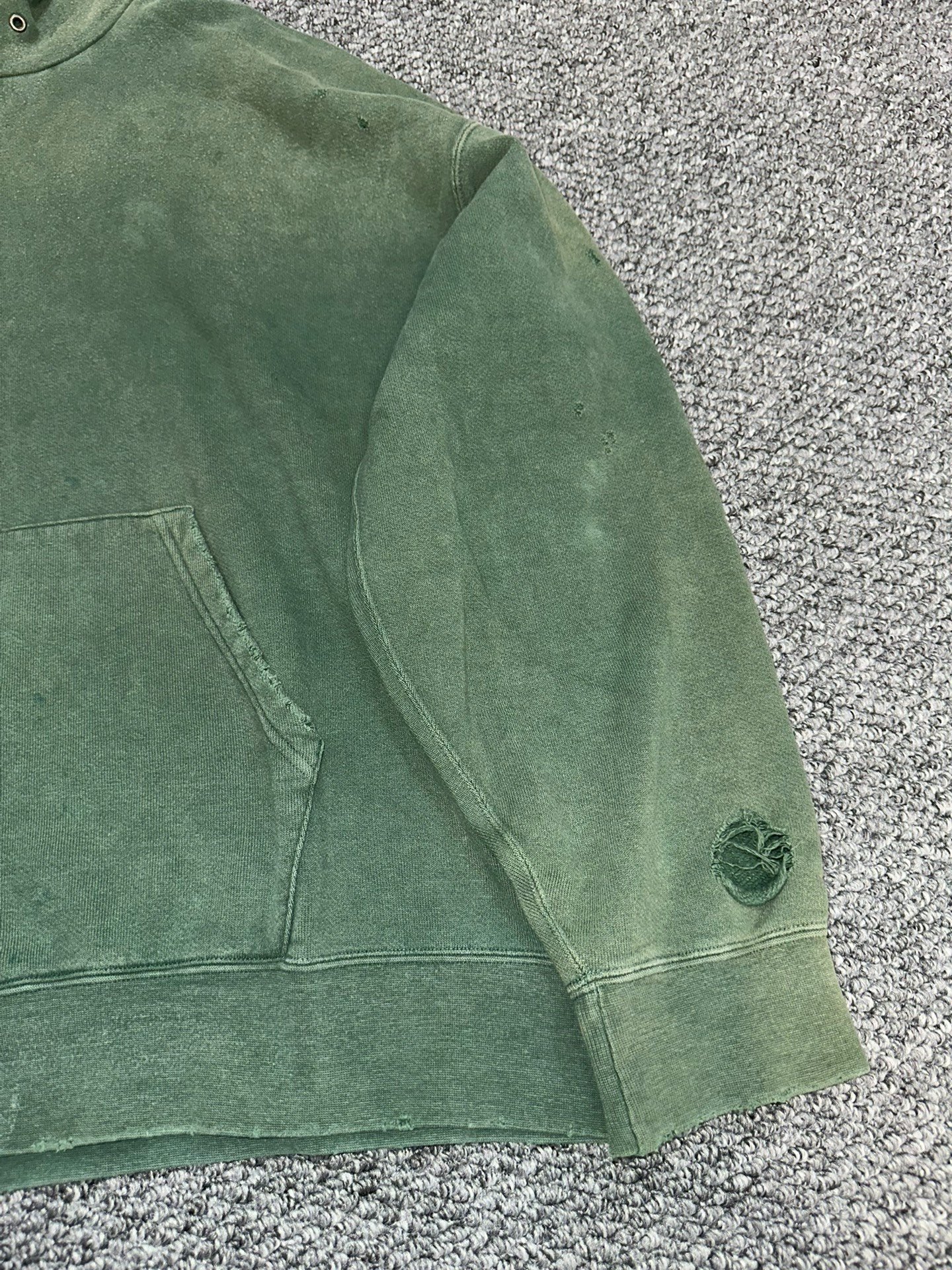 visvim Washed Distressed Hoodie — detail