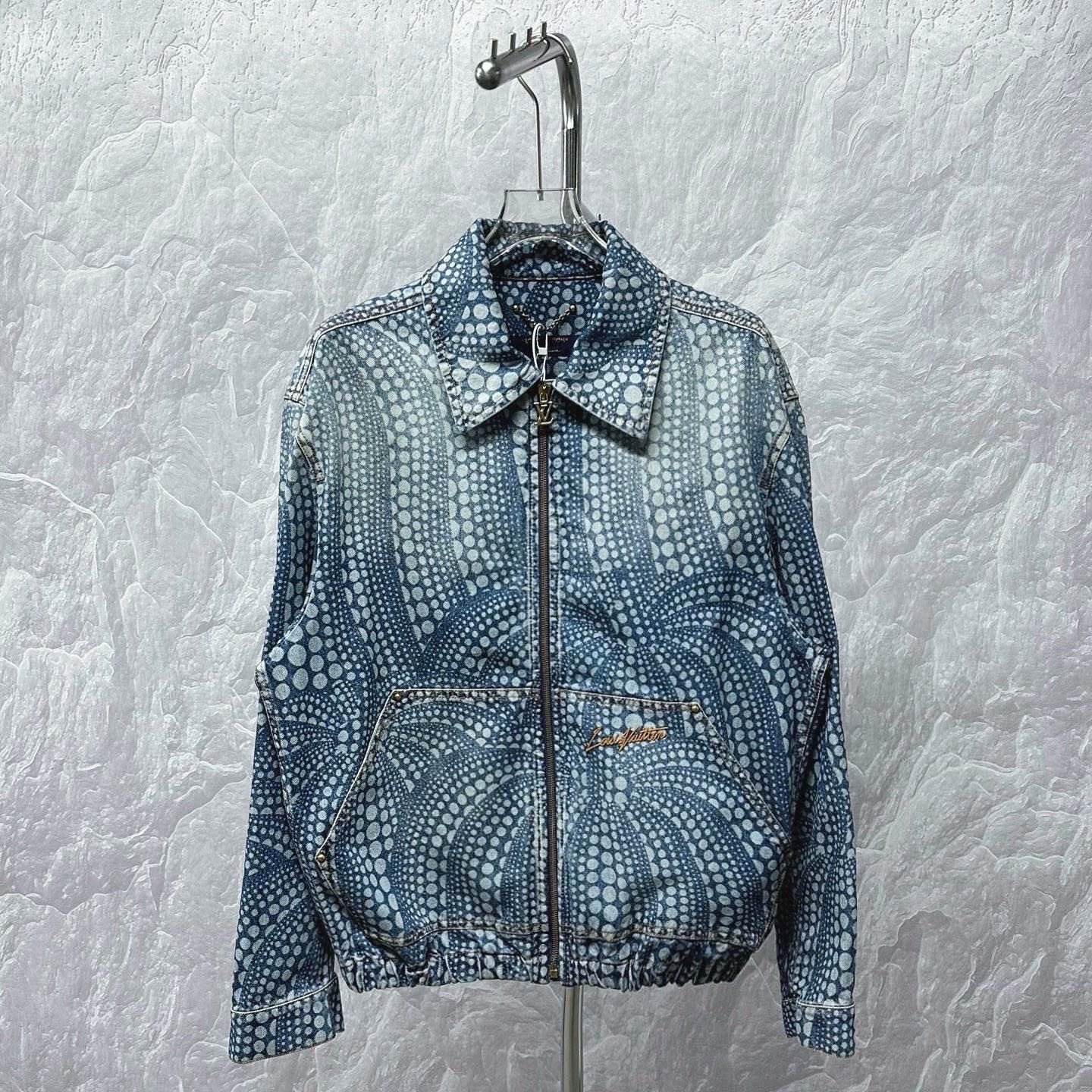 Louis Vuitton Yayoi Kusama Polka Dot Zip Denim Jacket