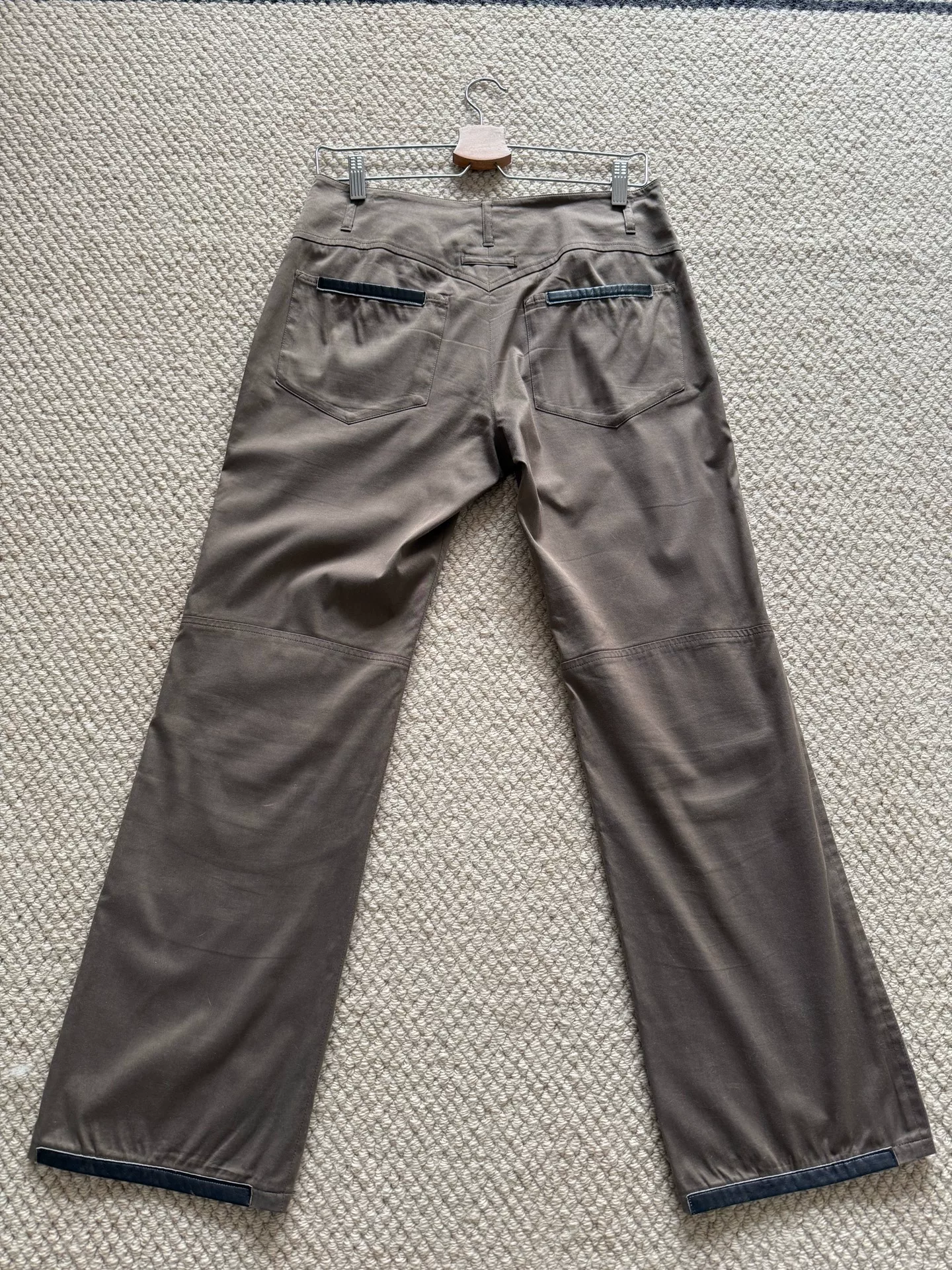 Jean Paul Gaultier Brown Low-Waist Pants — front