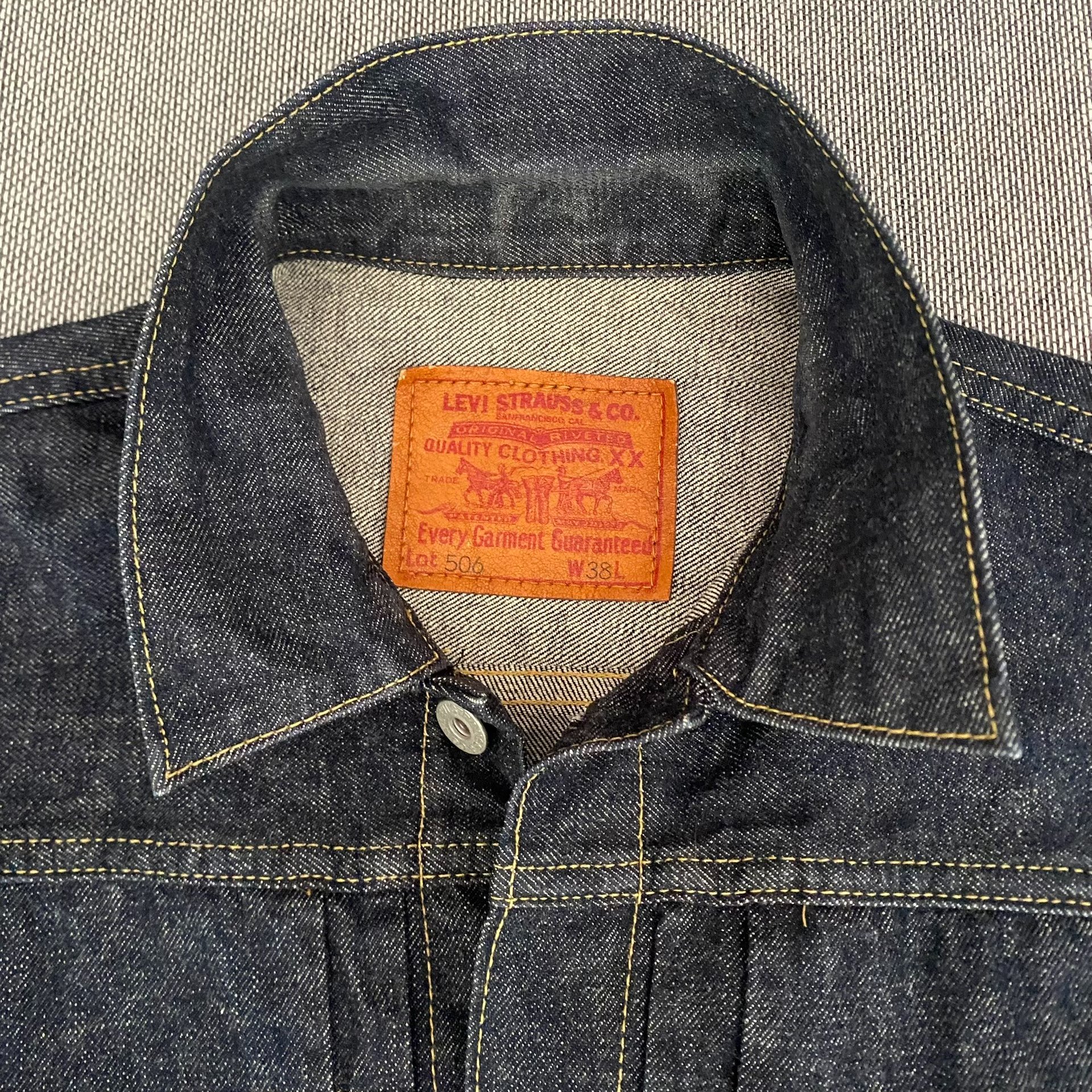 Levi's LVC 506XX J09 Denim Jacket — detail