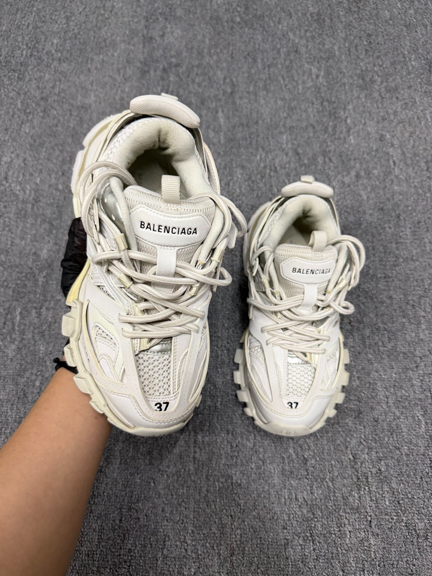 Balenciaga Track White Sneakers Size 37 — detail