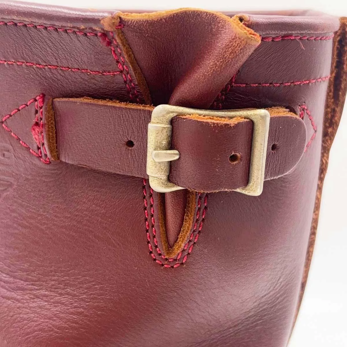 VIBERG Brown Leather Engineer Boots — detail